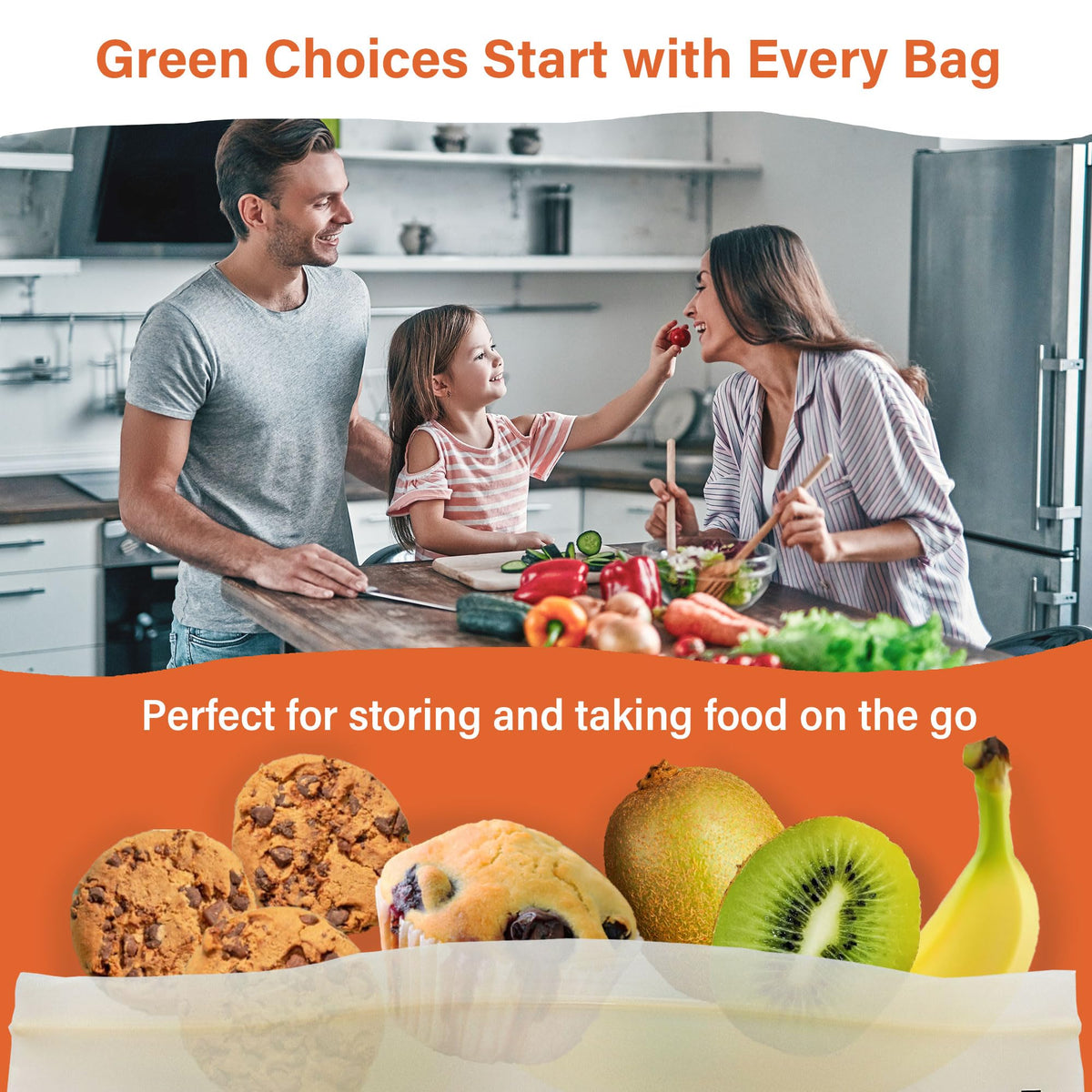 Compostable Food Storage Bags Variety Pack (110 Count)