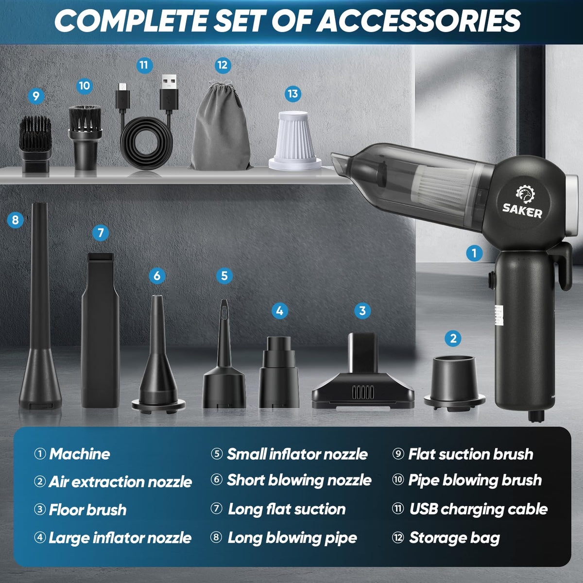 Car Vacuum Portable 6