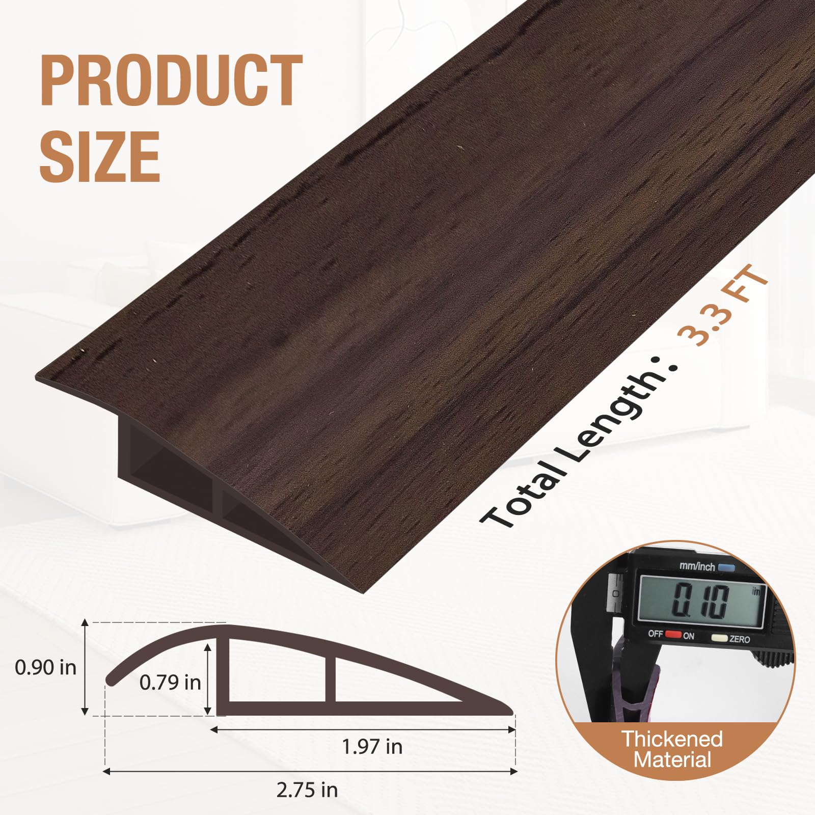 Floor Transition Strip Self Adhesive Vinyl Door Threshold Strip