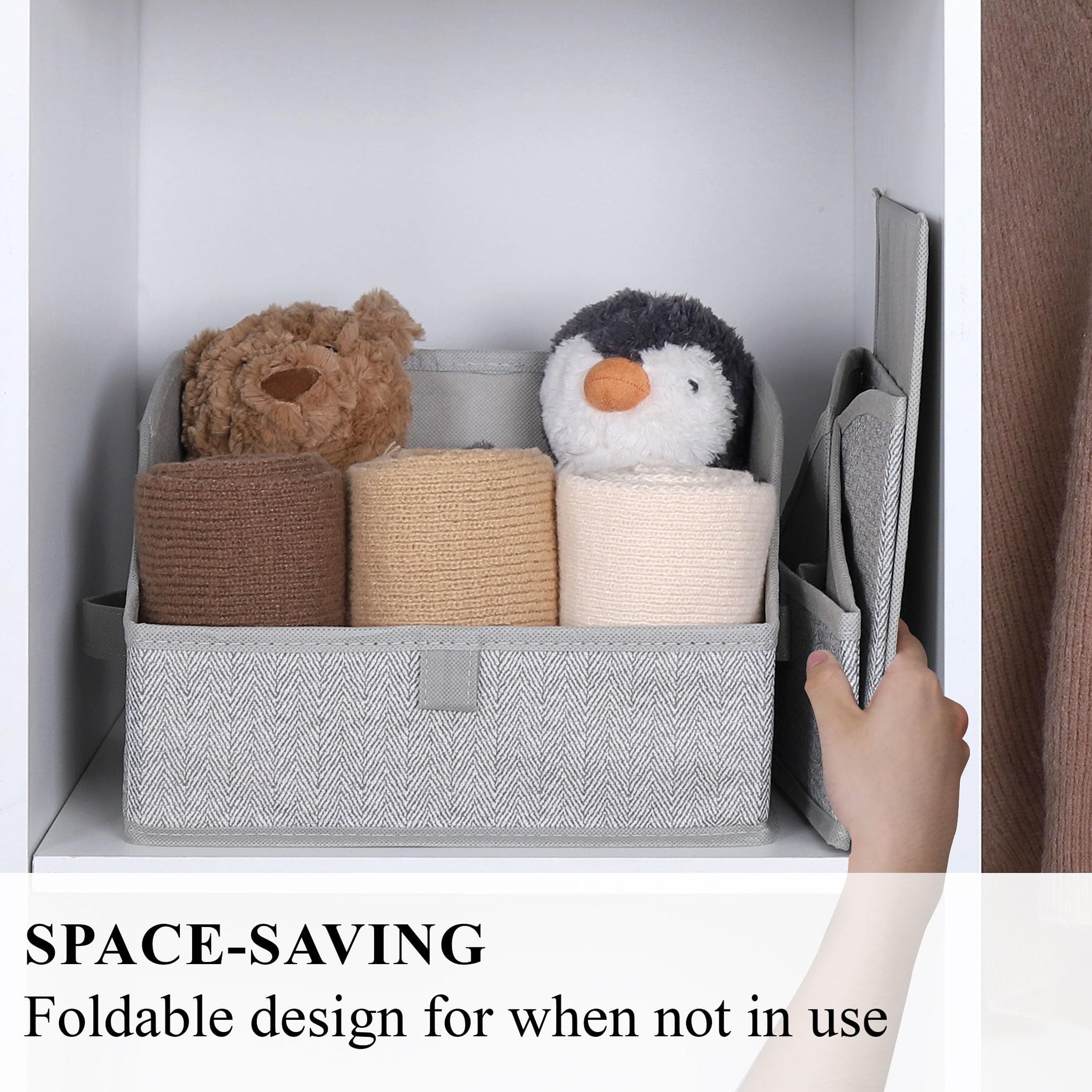 3 Pack Large Closet Storage Bins (3 Count)
