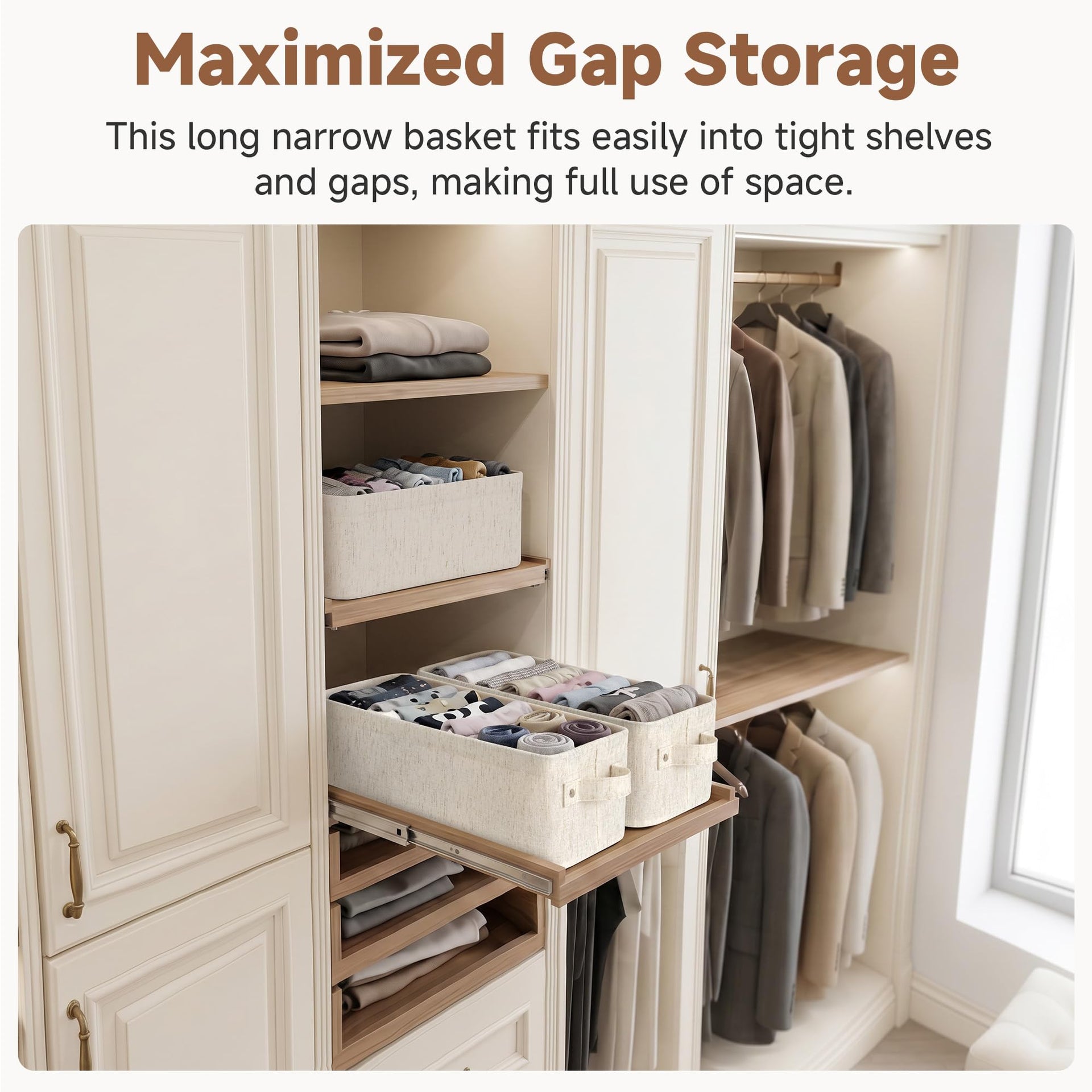 Narrow Storage Bins (2 Count)
