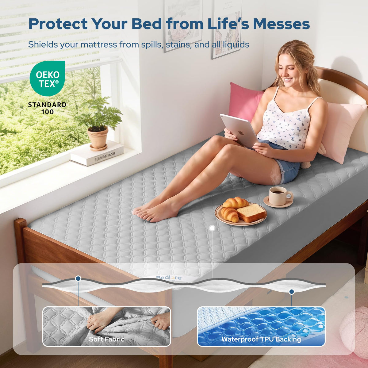 Waterproof Twin XL Mattress Protector