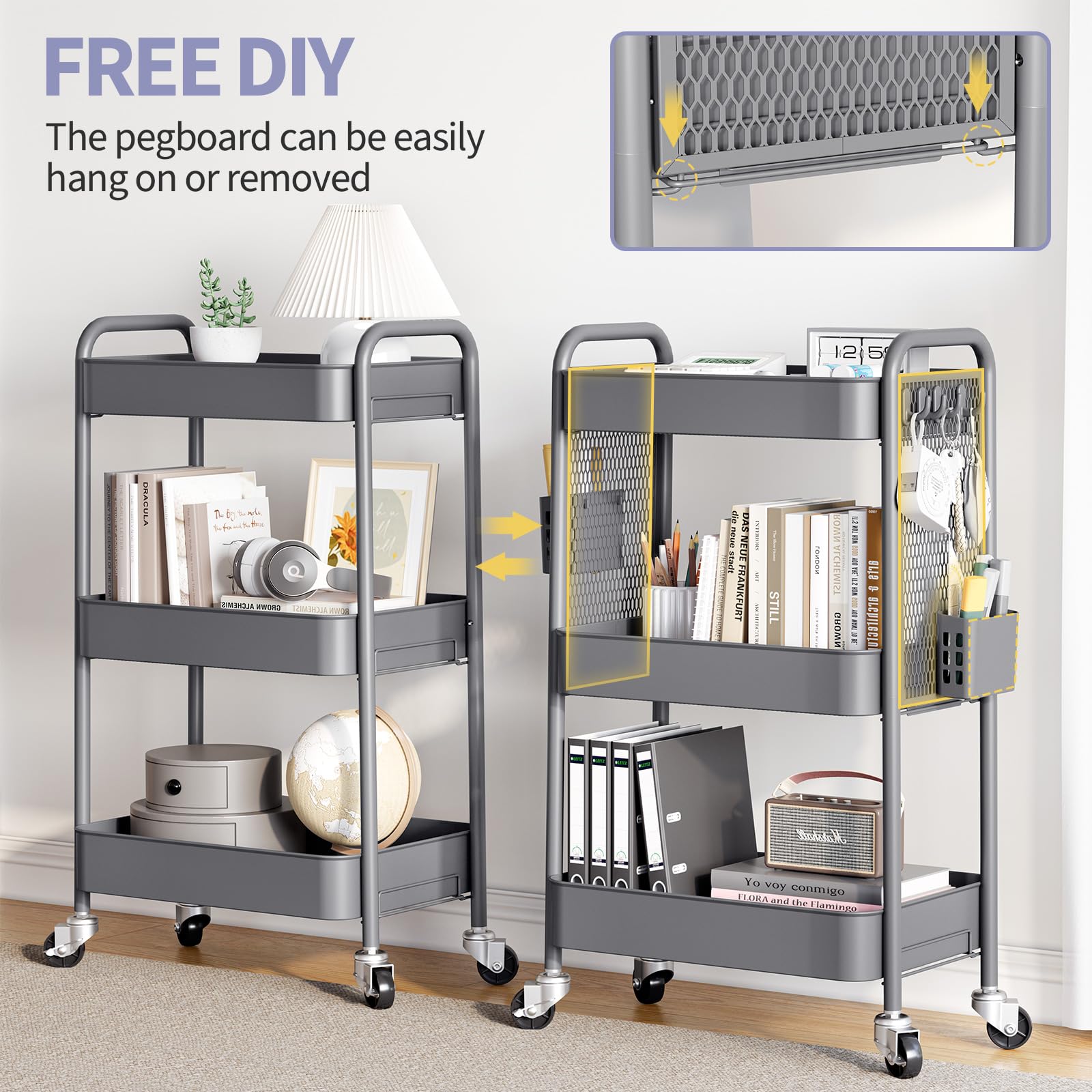3 Tier Rolling Cart