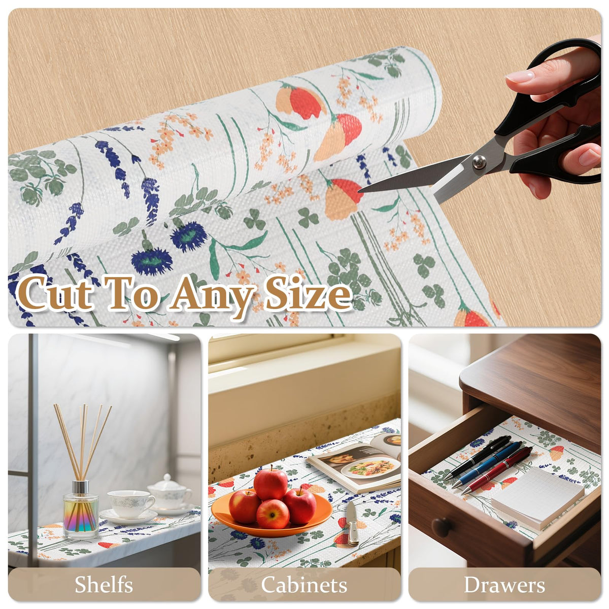 Shelf and Drawer Liner 12in x 30FT with Cutting Tool