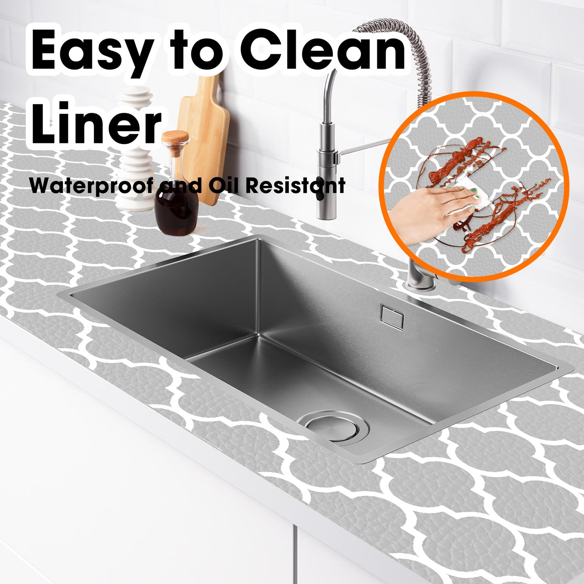 Drawer and Shelf Liner for Kitchen Cabinets Non