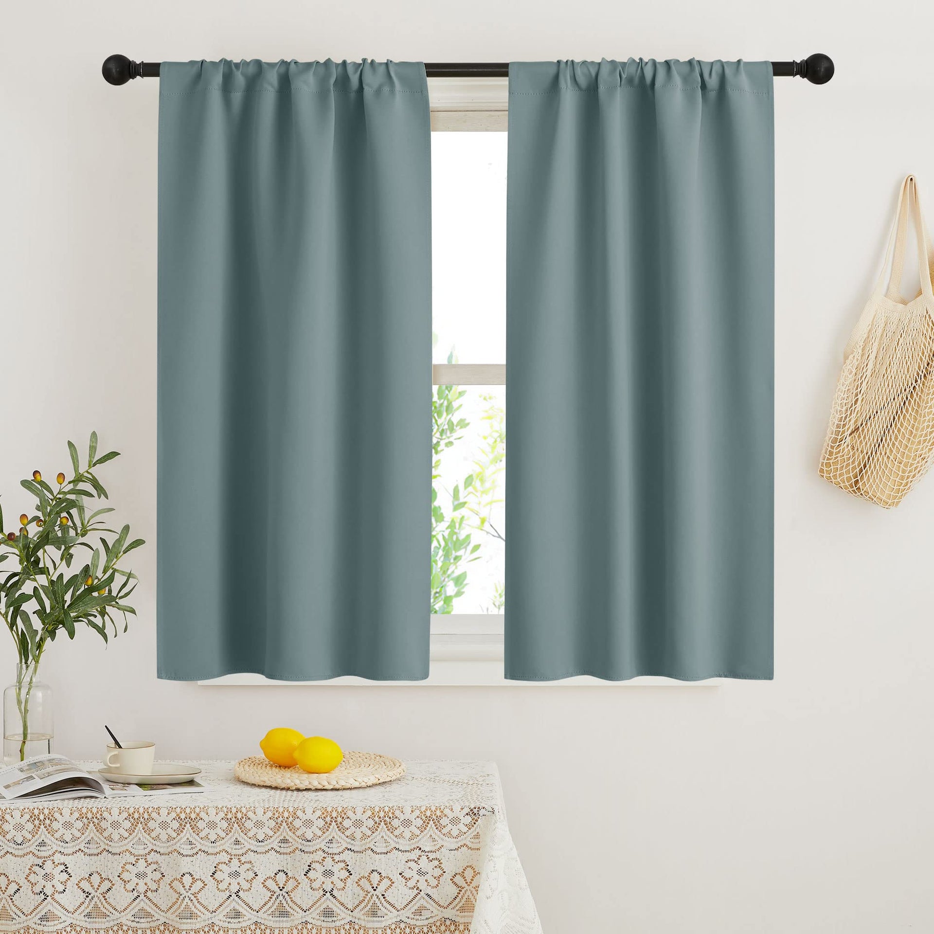 Blackout French Door Window Curtain Coverings (2 Count)