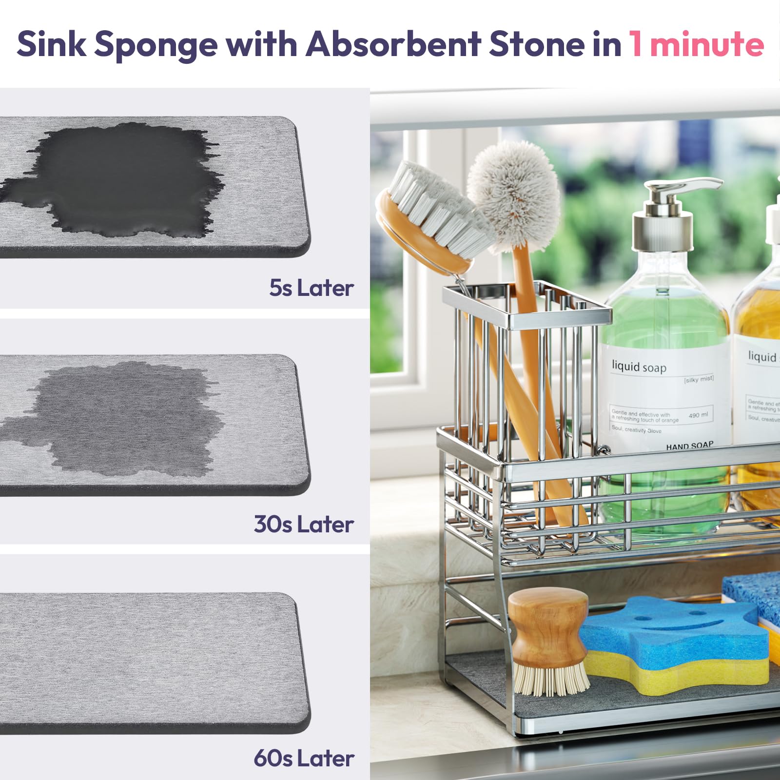 Kitchen Sink Caddy Organizer