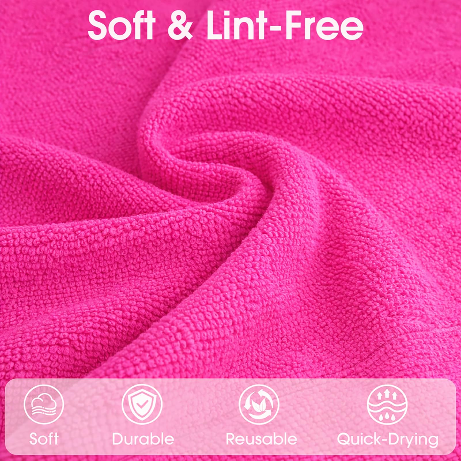Microfiber Cleaning Cloth Roll (100 Count)