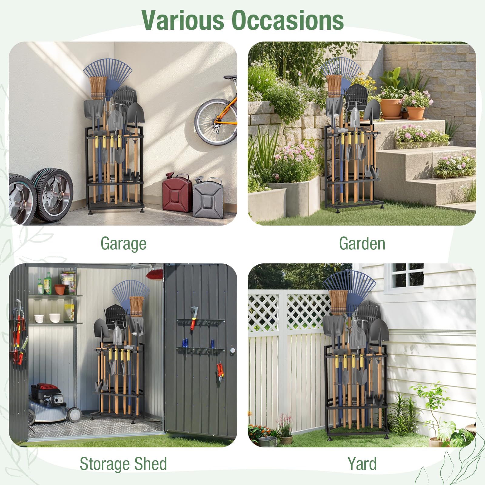 Garden Tool Organizer for Corner