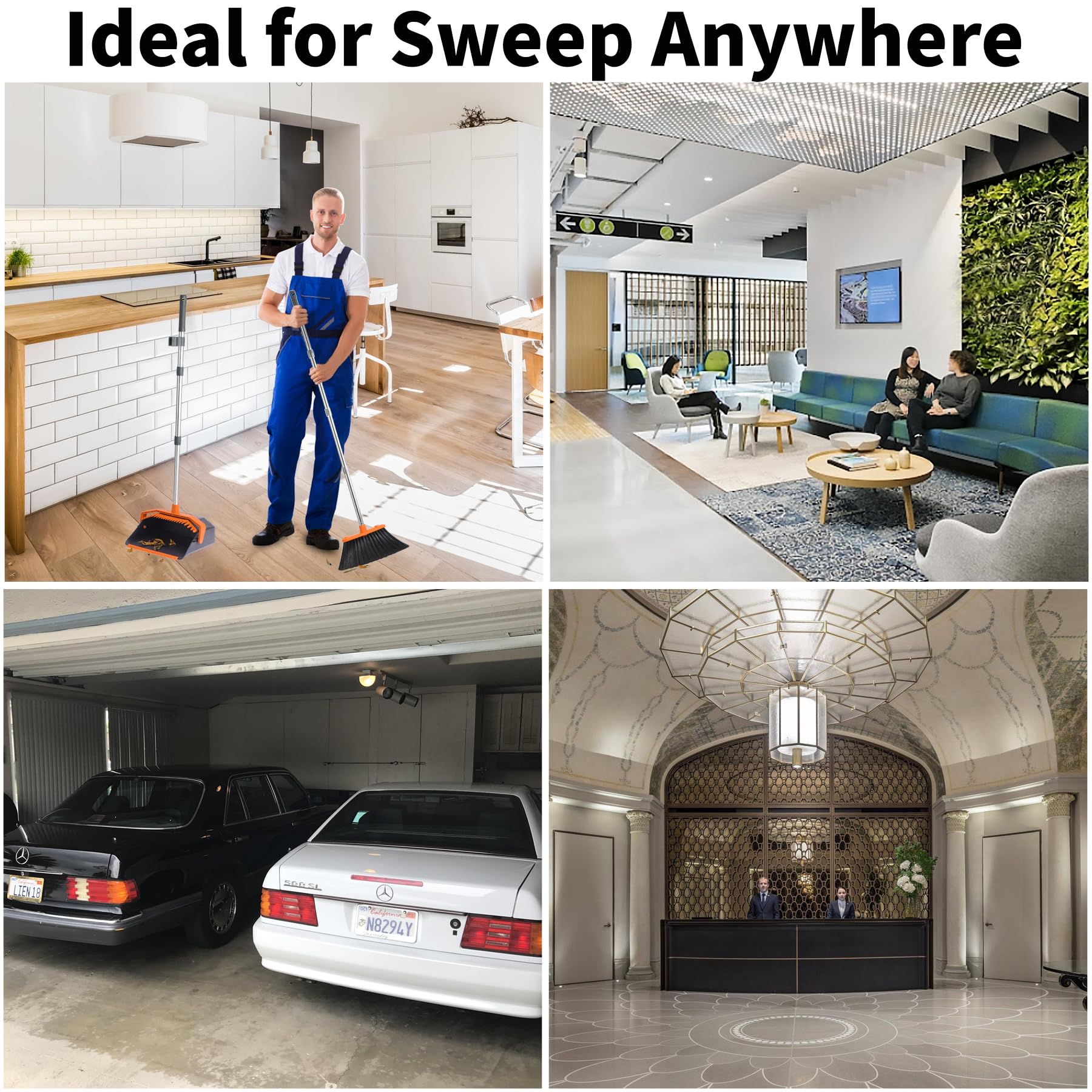 Broom and Dustpan Set for Home