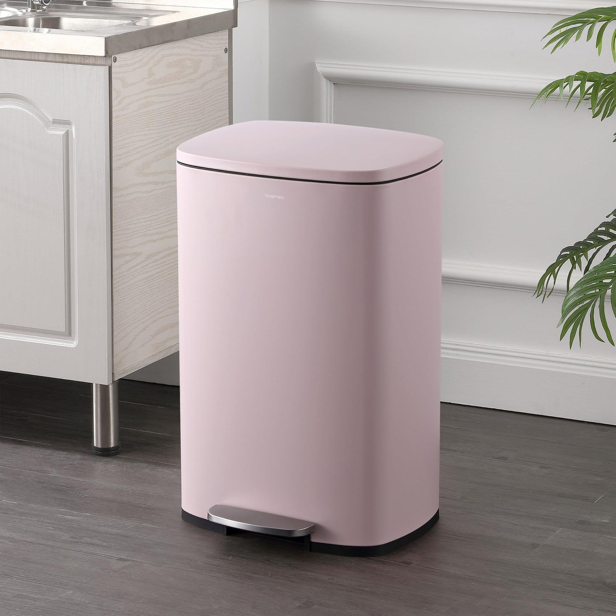 Connor 2 Piece Iron Trash Can (2 Count)
