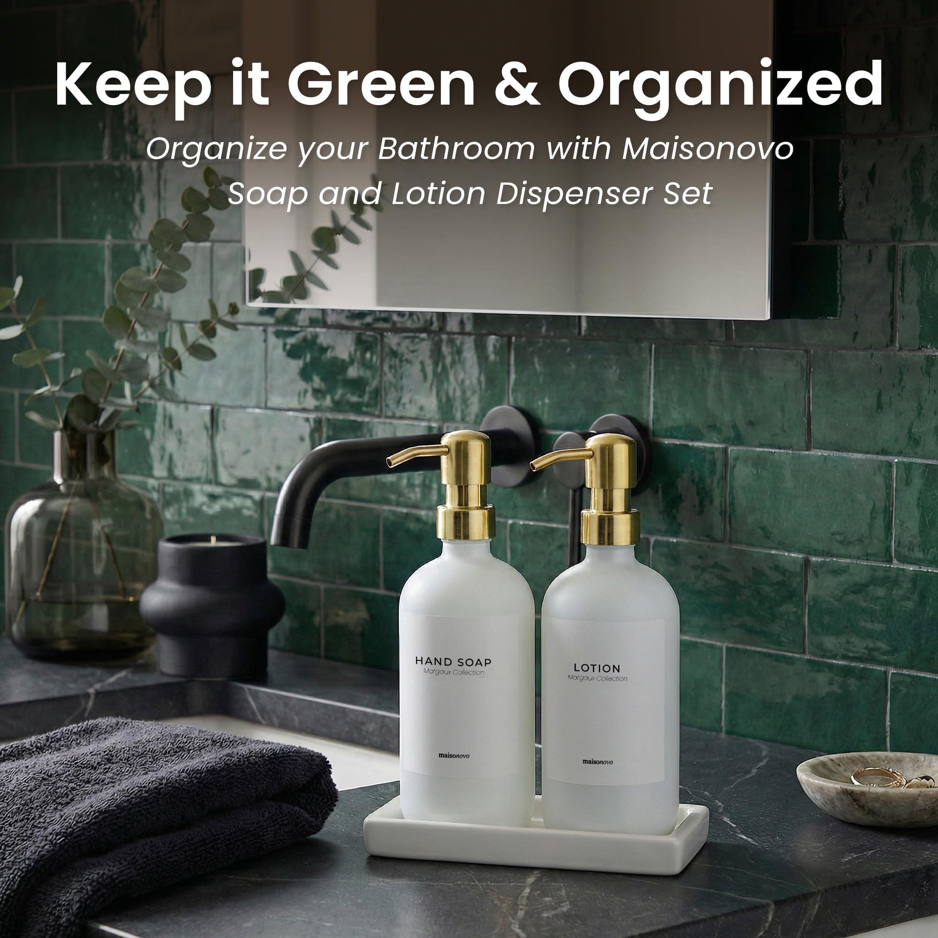 Bathroom Soap Dispenser Set (3 Count)