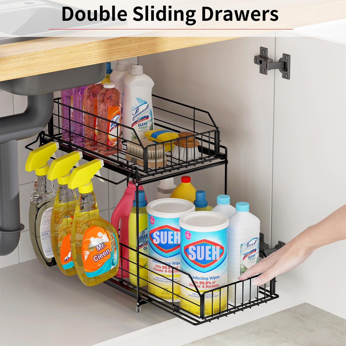 Under Sink Organizers and Storage 2 Pack (2 Count)