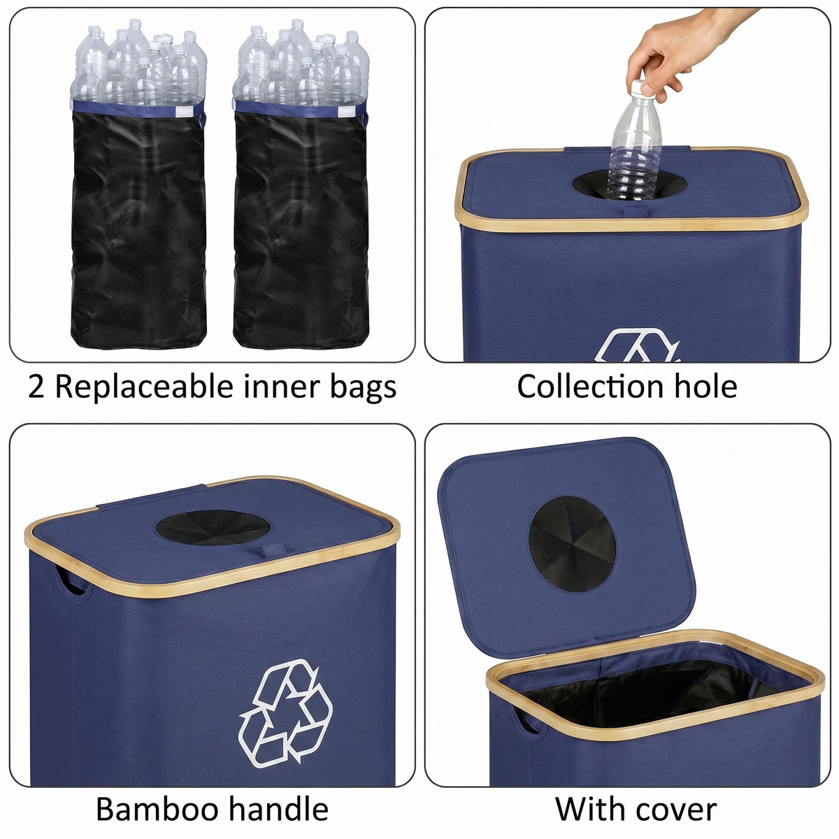 110L Recycling Bins for Kitchen