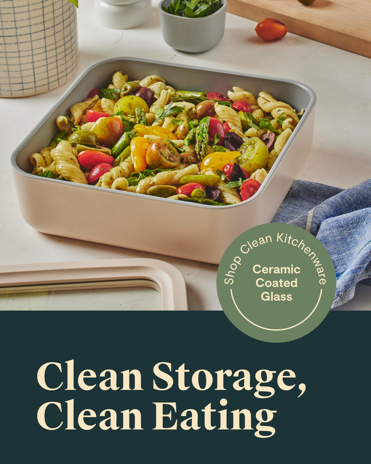 2 Piece Glass Food Storage Set with Lids (2 Count)