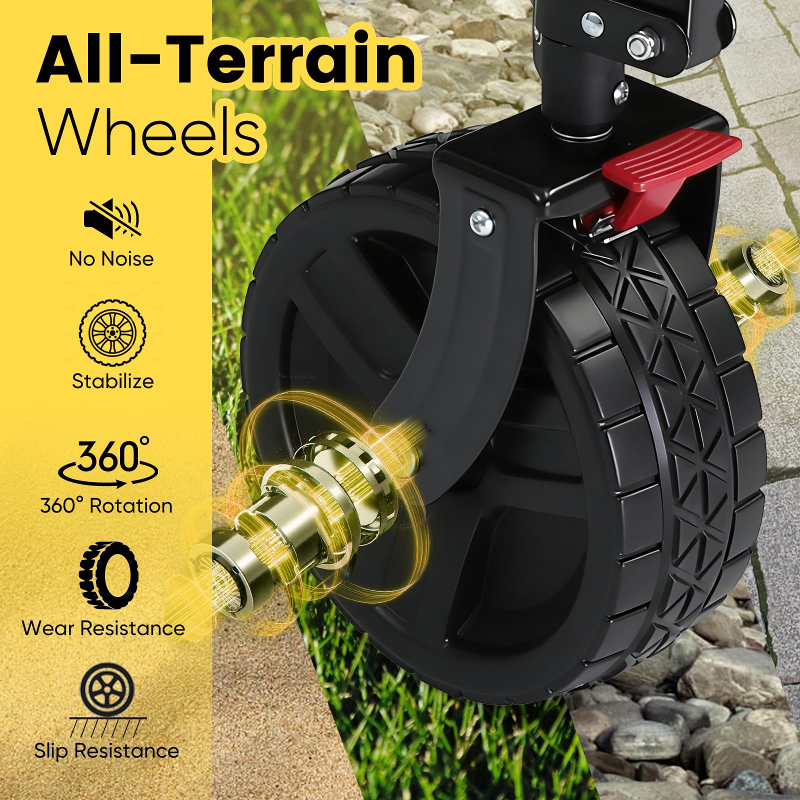 48''L Collapsible Foldable Extended Wagon with 660lbs Weight Capacity