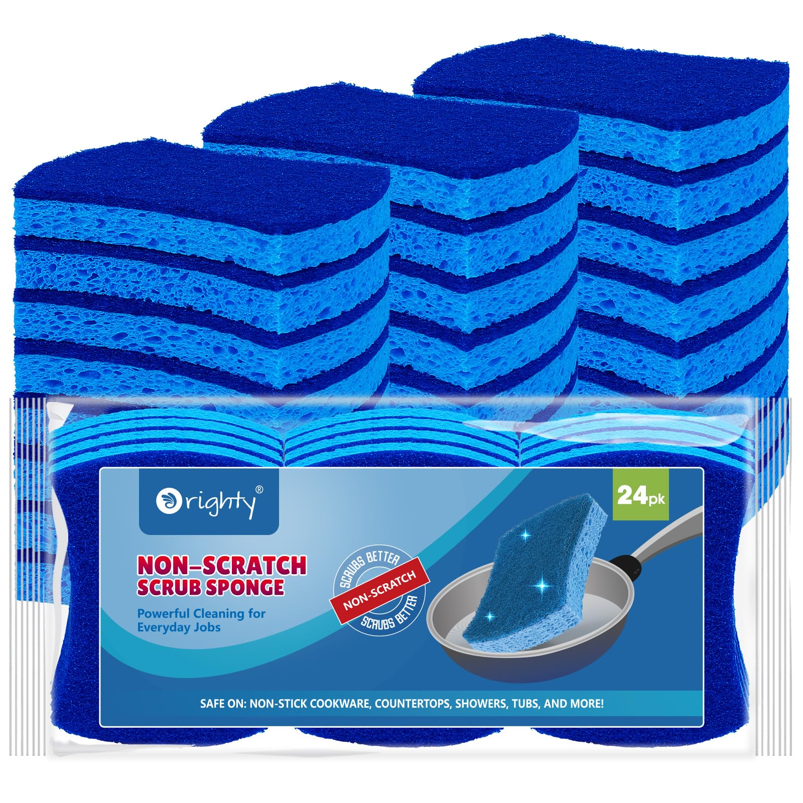 Non Scratch Scrub Sponges (24 Count) - ModHome Supplies