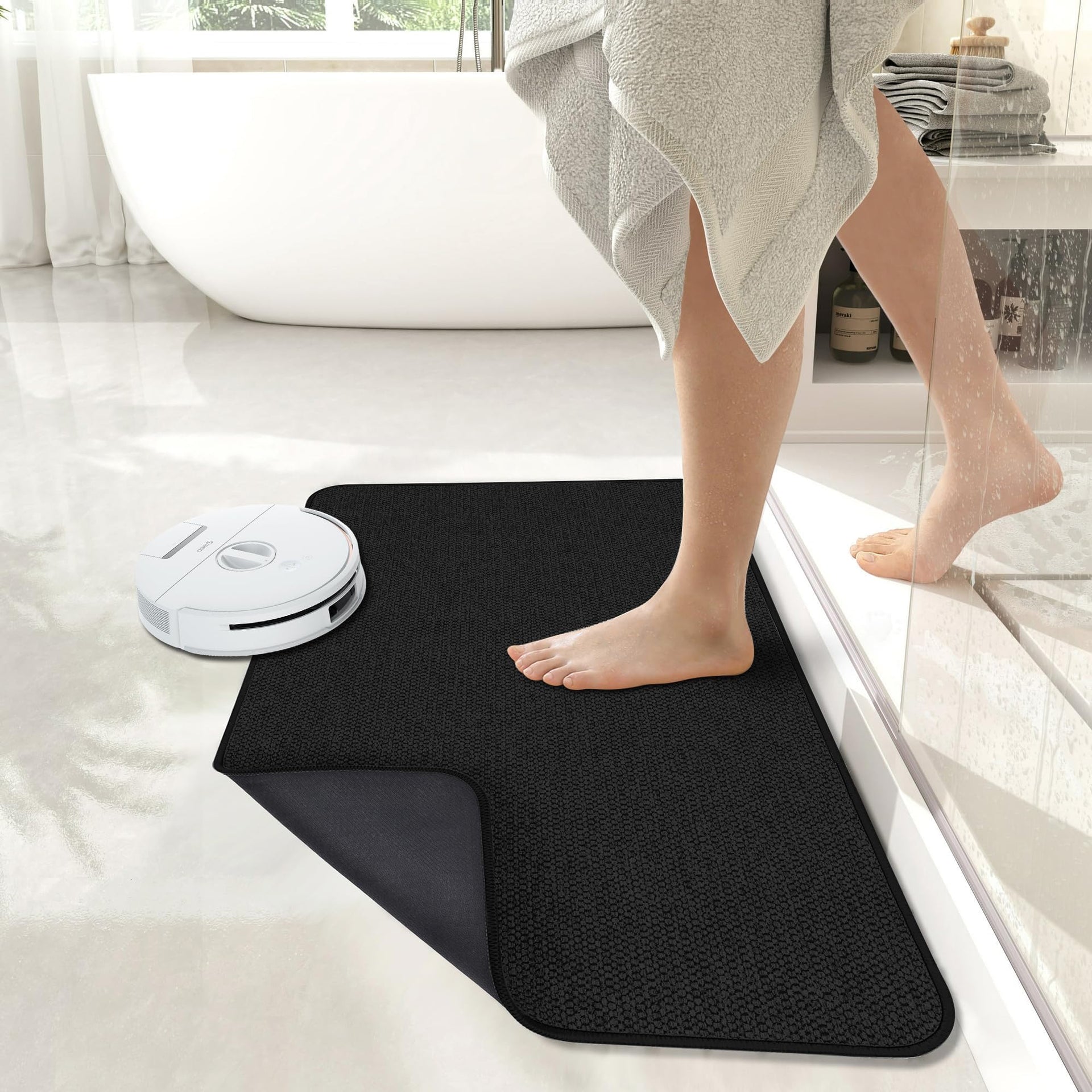 Bath Mat Ultra Thin Bathroom Rugs (640 sq in)