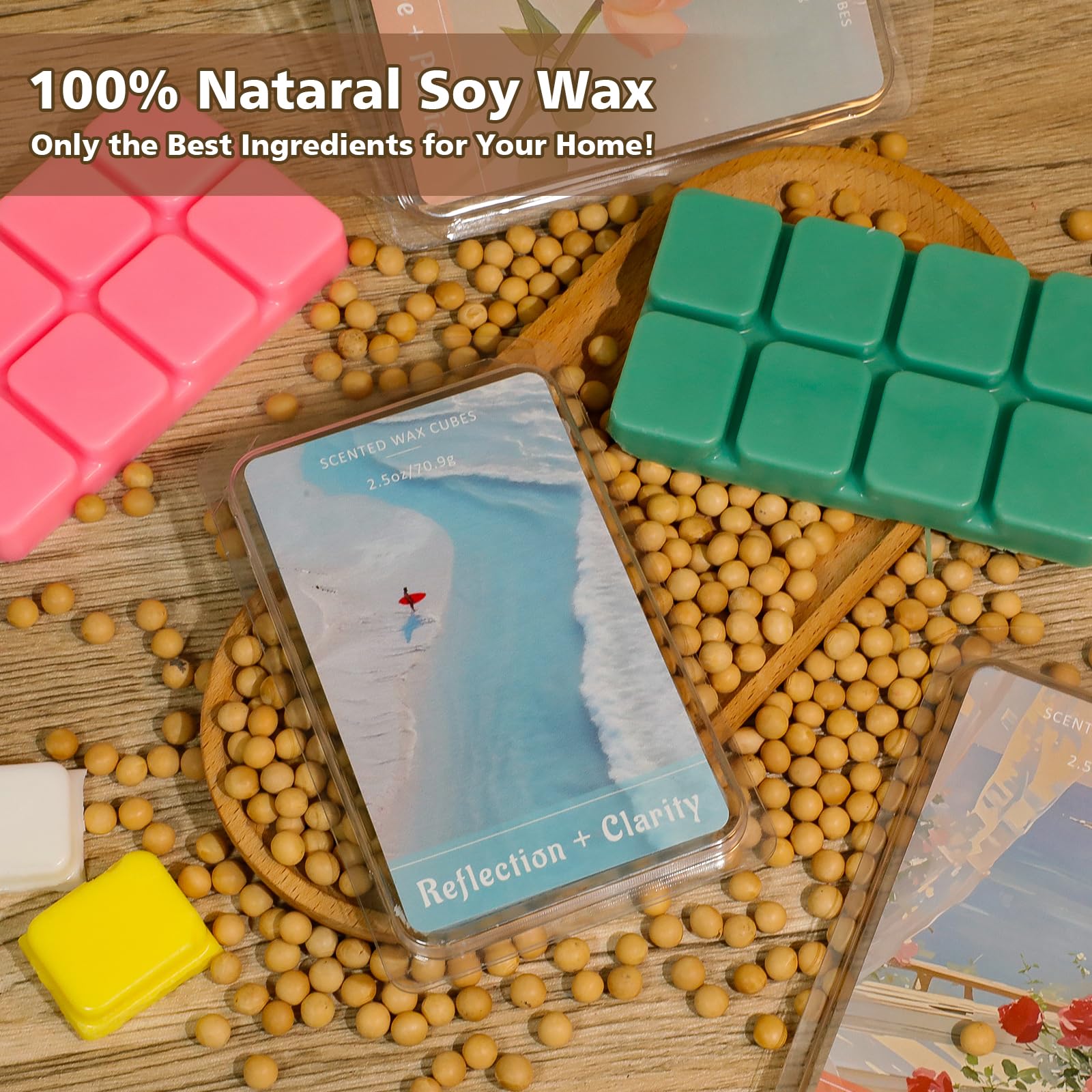 Wax Melts Summer Scent Wax Cubes for Healing Calming Relax