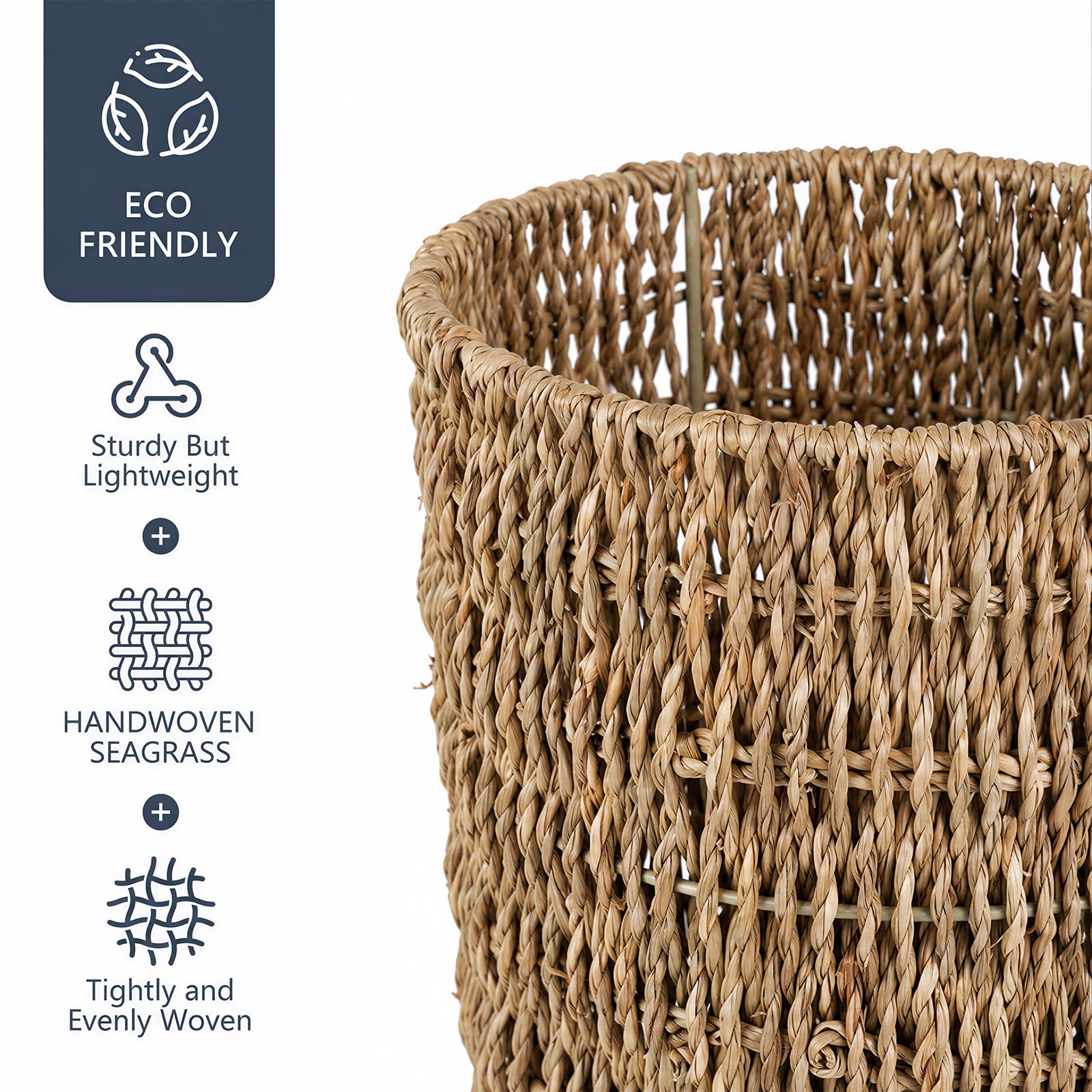 Wicker Trash Can