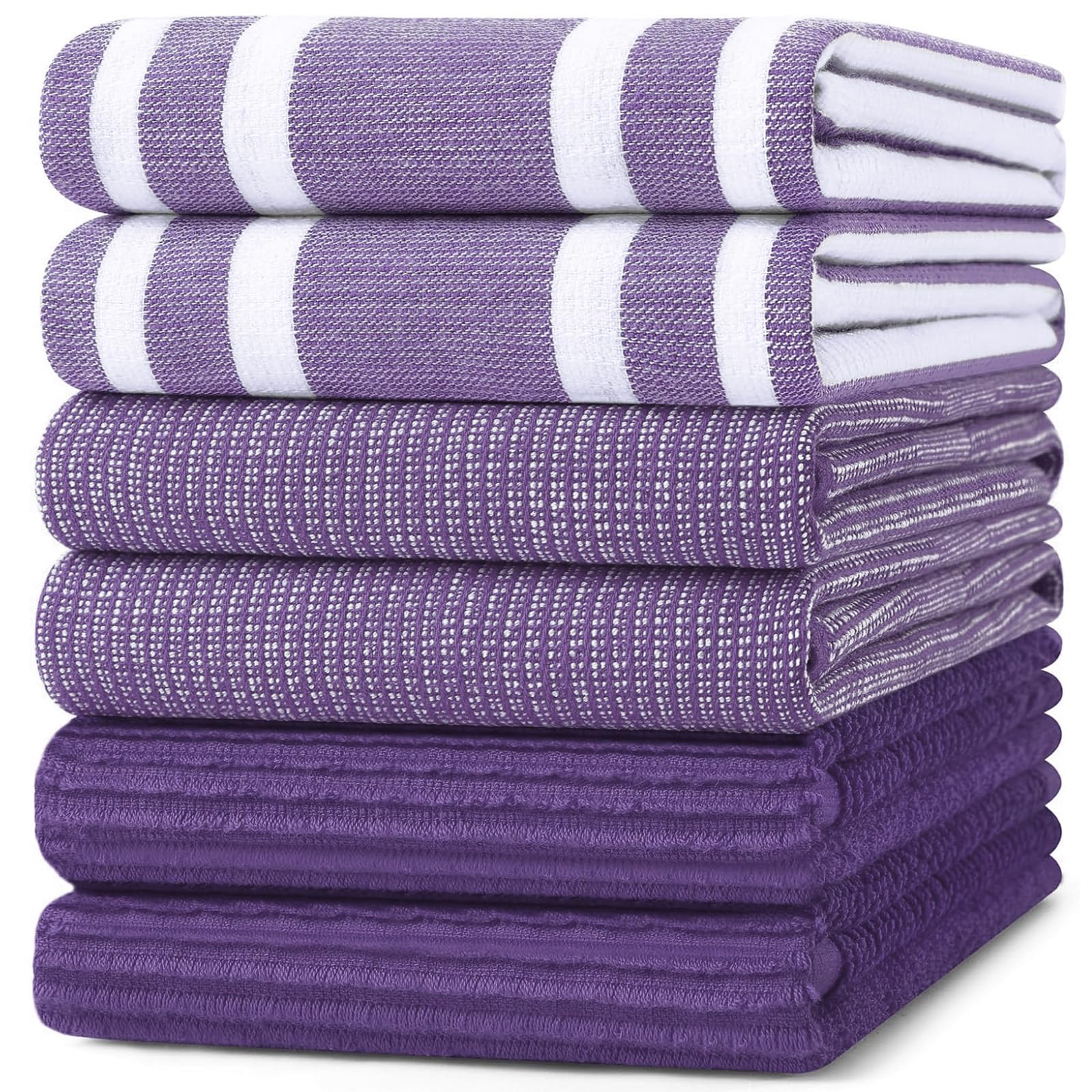 Cotton 380 GSM Premium Kitchen Towels (6 Count)
