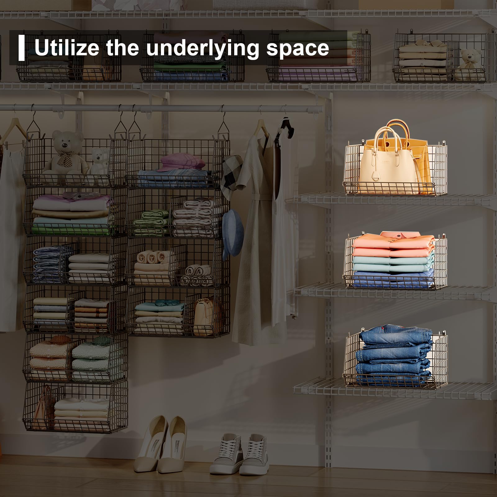 6 Tier Extra Large Hanging Storage Organizer