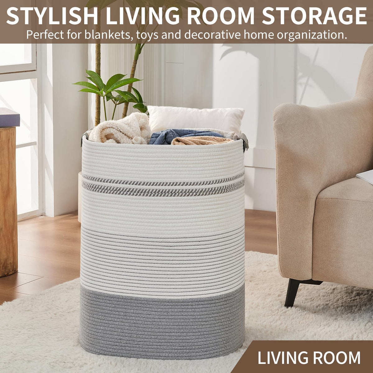 Laundry Basket with Handles