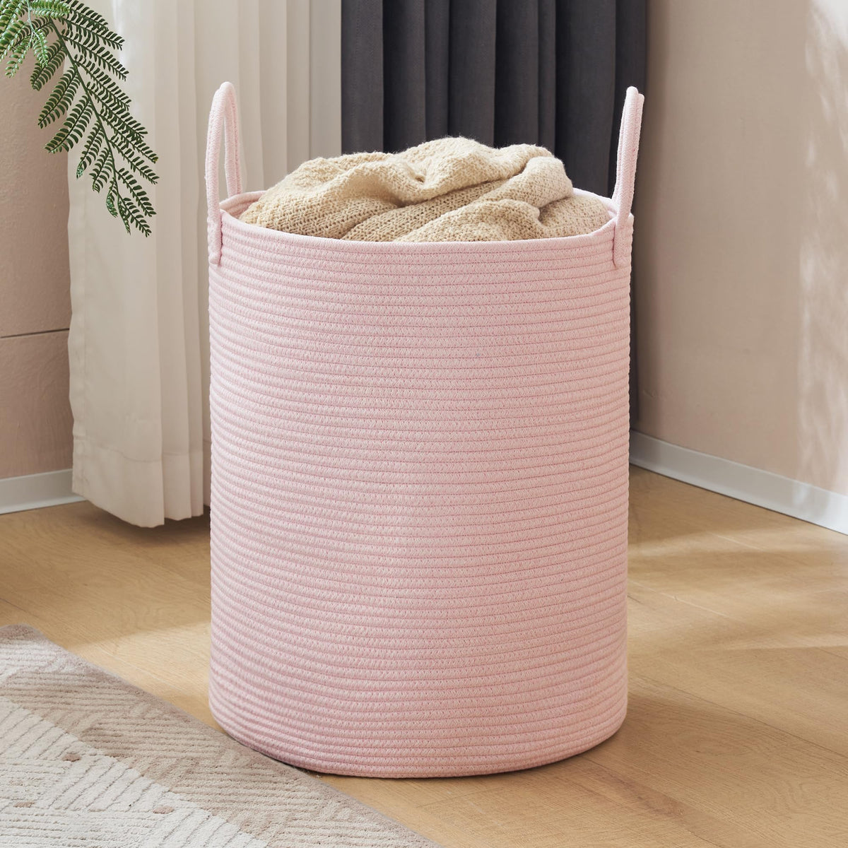 Cotton Rope Laundry Hamper Basket - ModHome Supplies