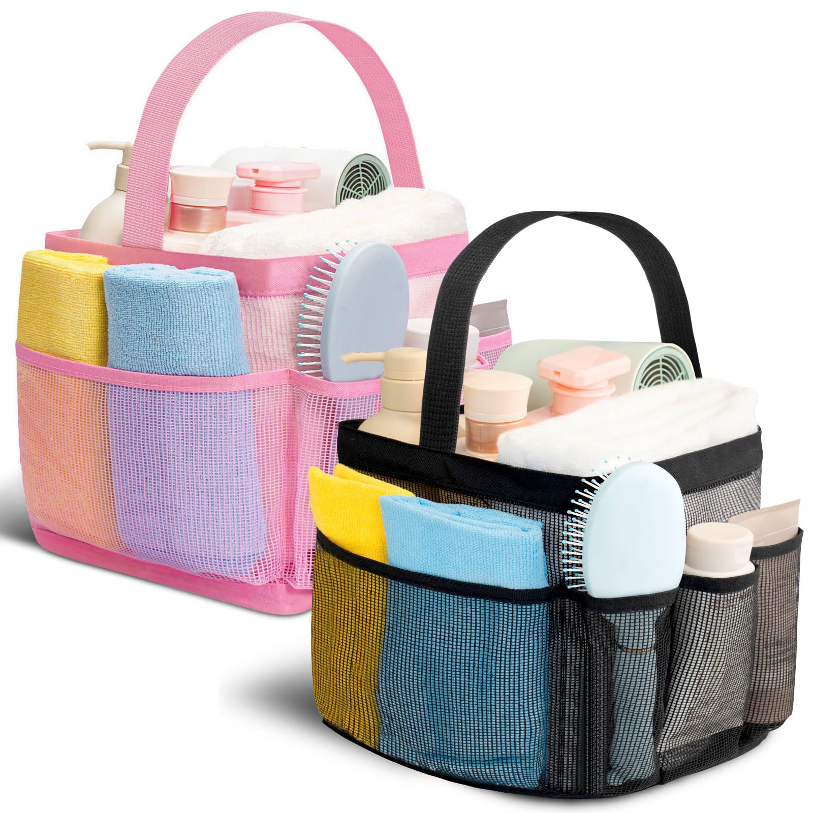 Shower Caddy Portable for College Dorm Room Essentials for Girls with 9 Pockets