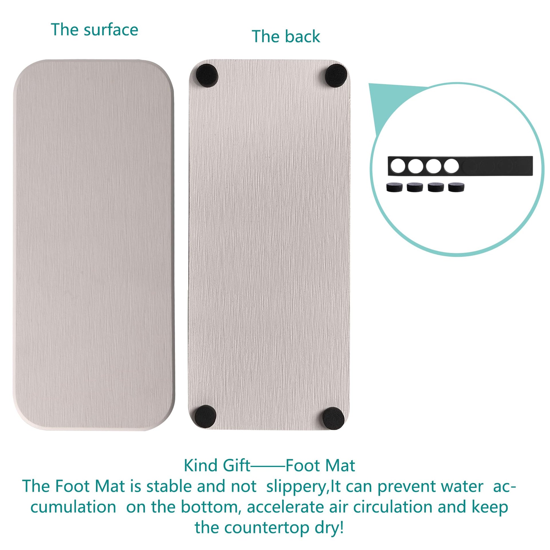 2 Pcs Sink Stone Soap Trays (2 Count)