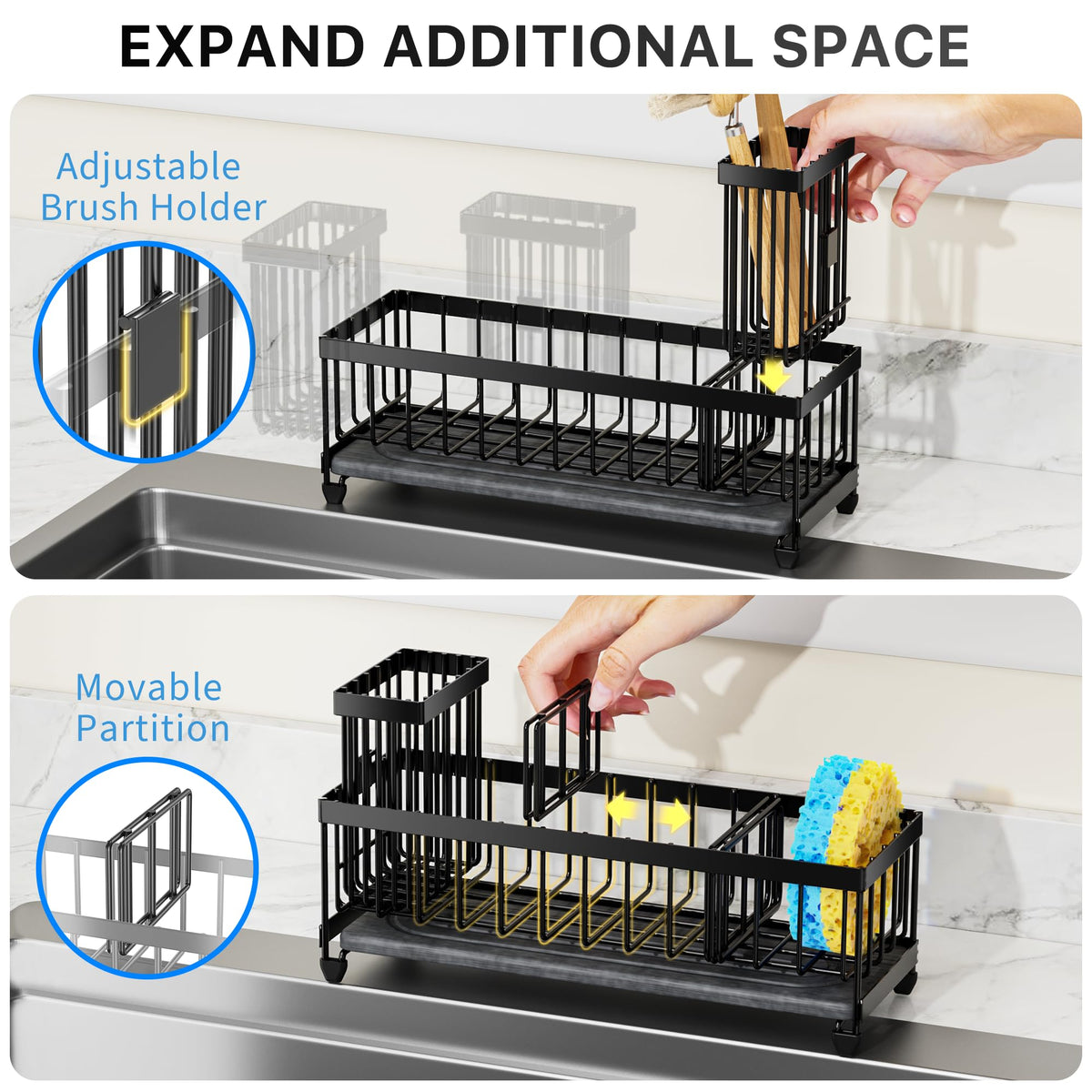 Sponge Holder for Kitchen Sink