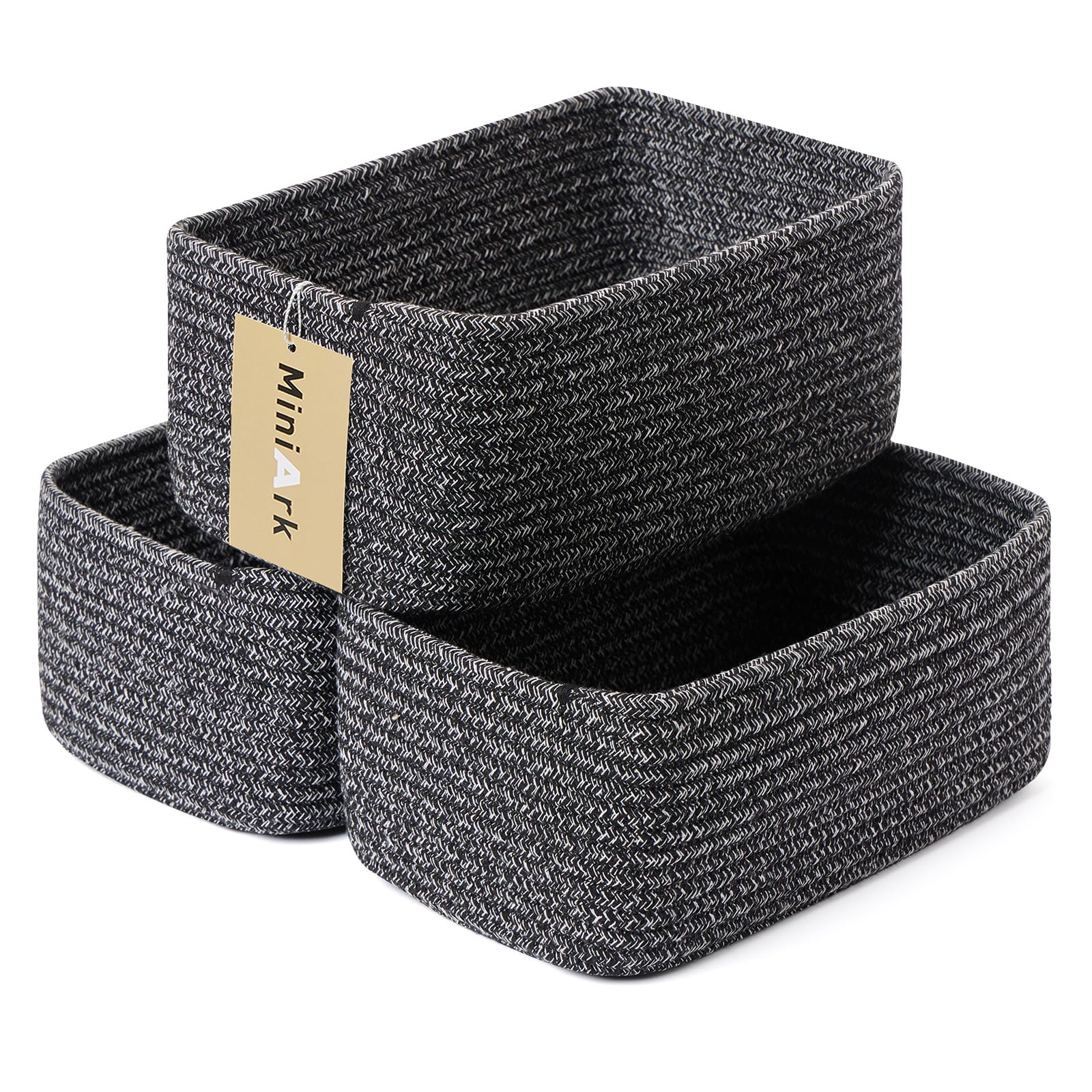 Small Storage Baskets for Organizing (3 Count)