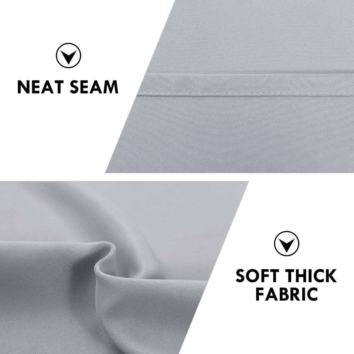Short Blackout Curtains 60 x 36 Inch Long for Kitchen RV Bunk 2 Panels (2 Count)