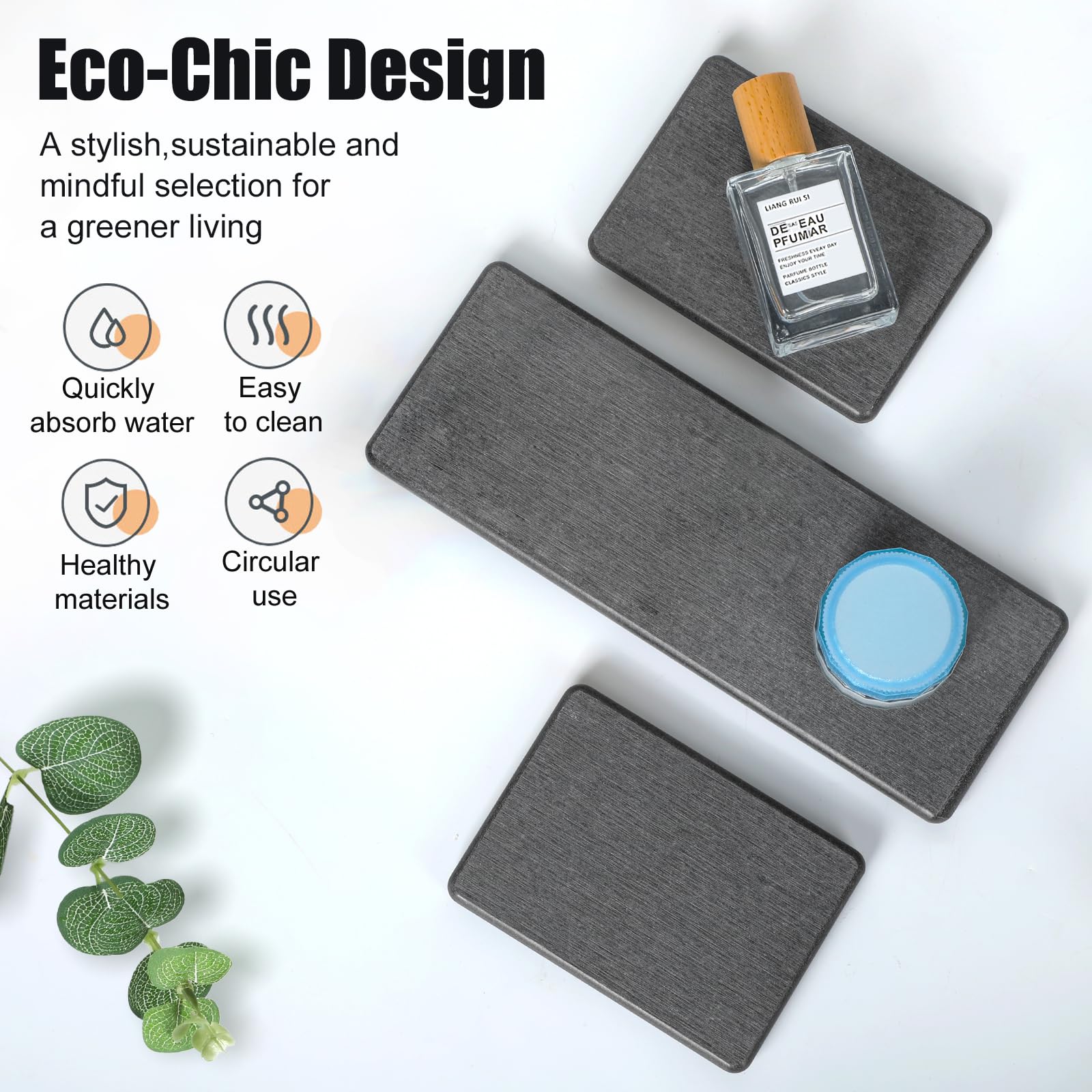 3PCS Stone Drying Tray (3 Count)