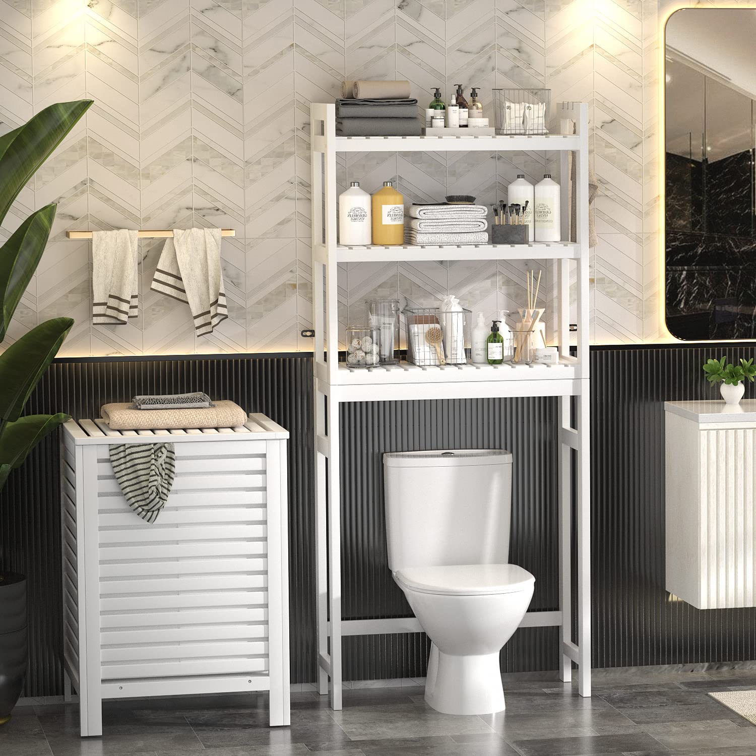 Bamboo Laundry Hamper with Lid