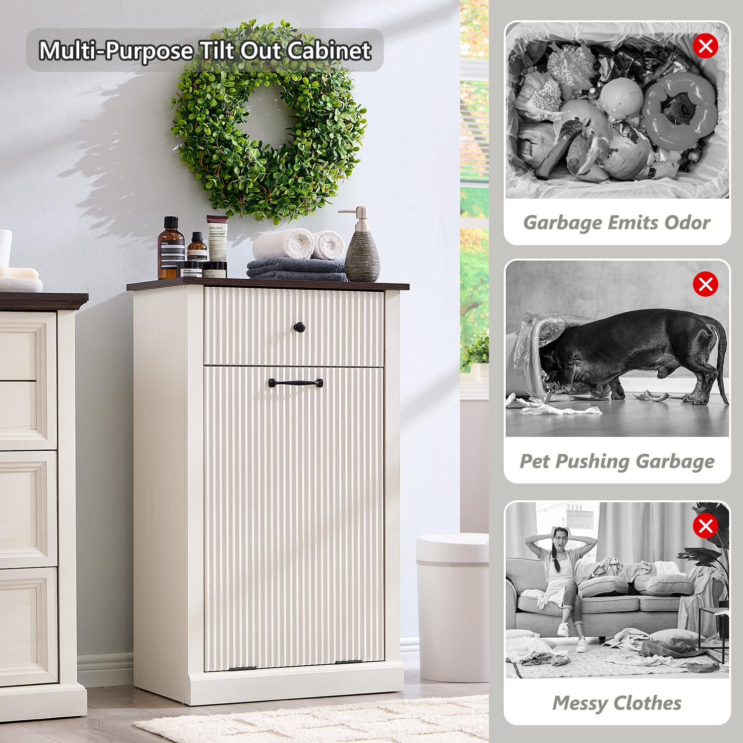 Tilt Out Trash Can Cabinet