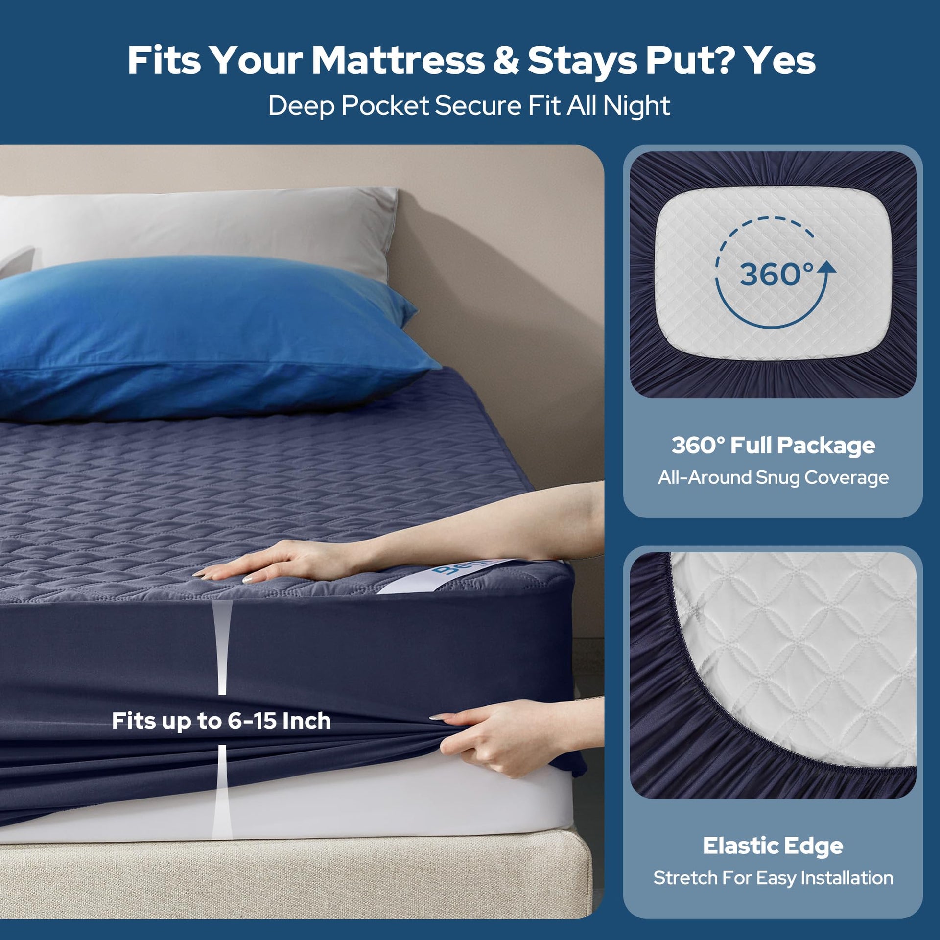 Waterproof Full Size Mattress Protector