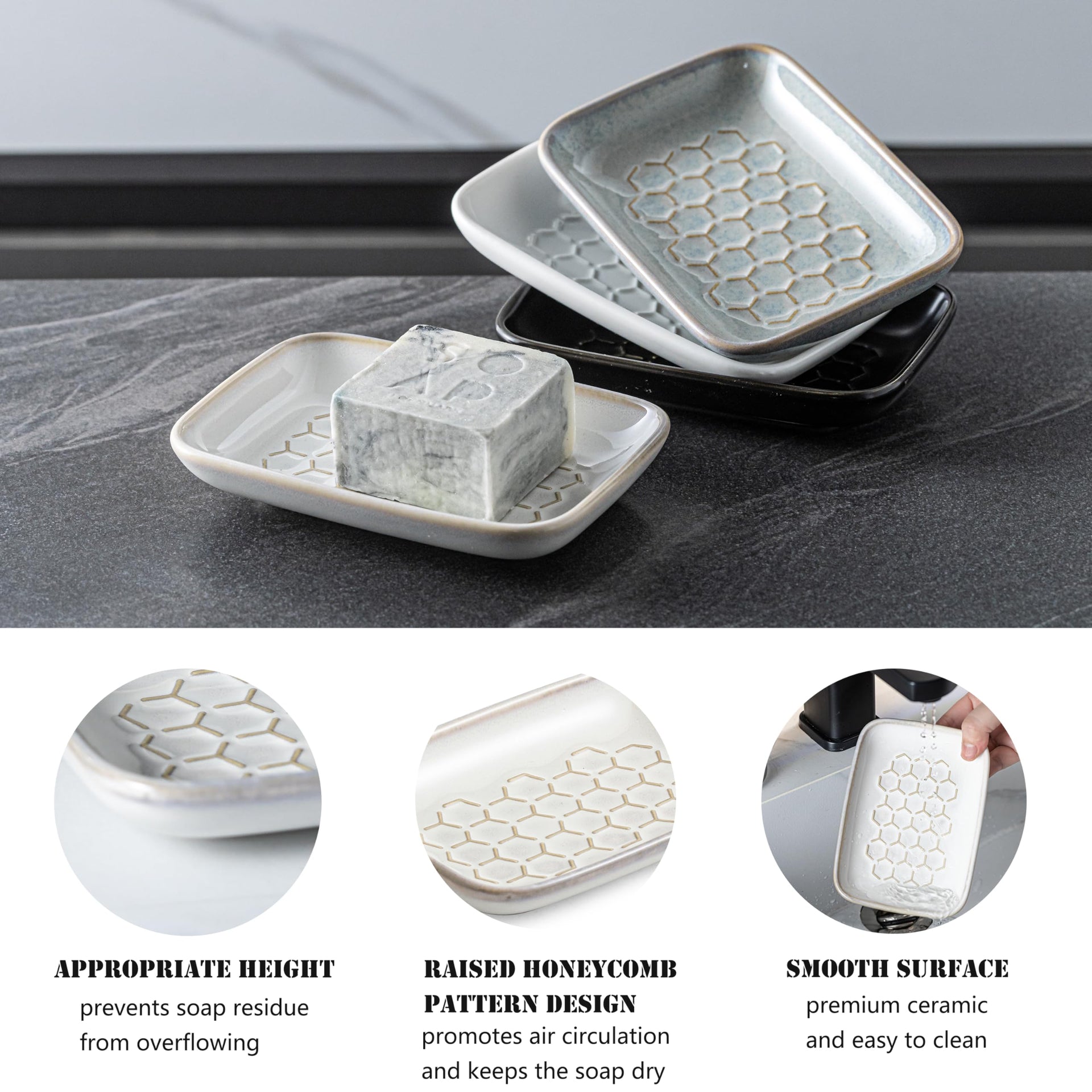 Ceramic Soap Dish for Shower