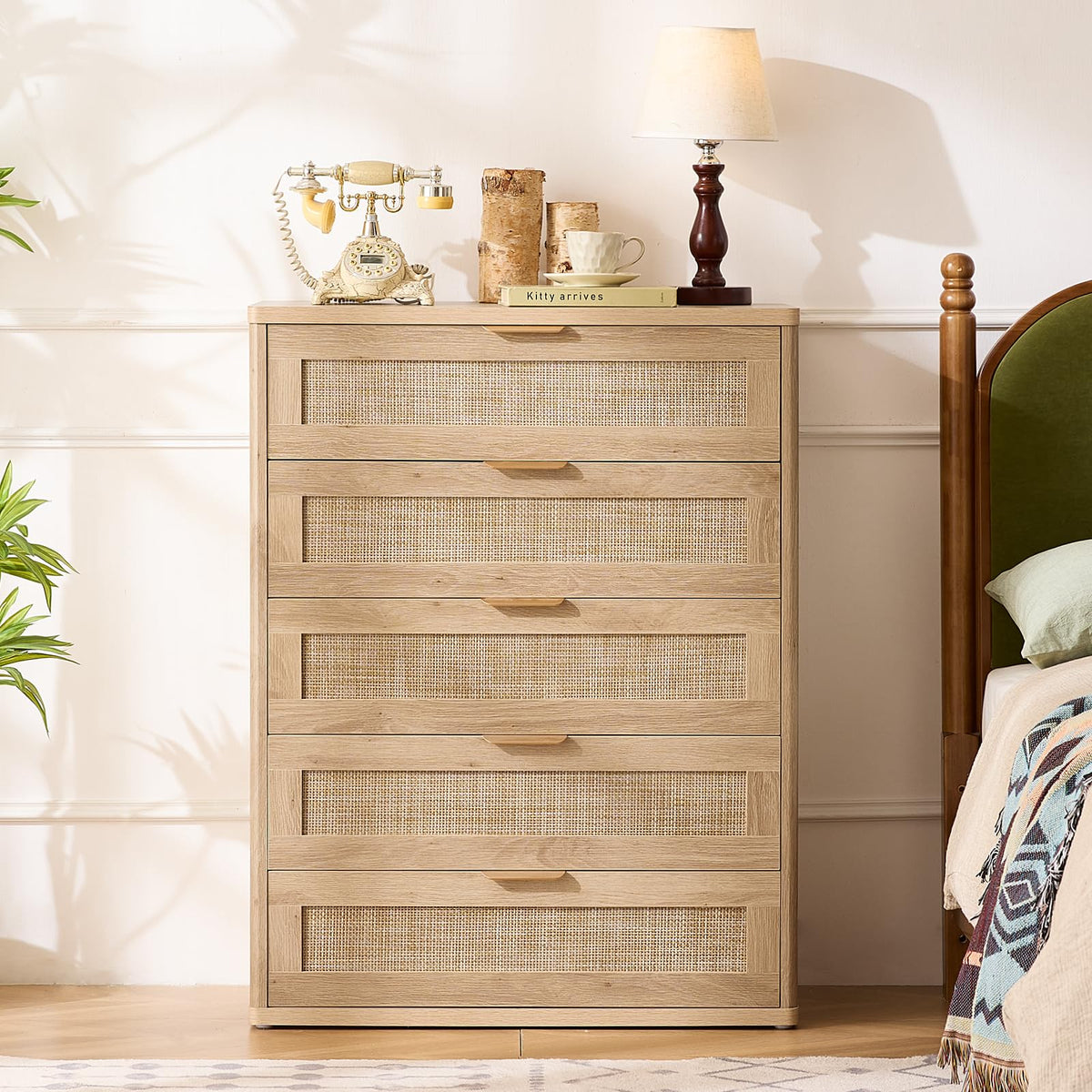 Rattan Dresser for Bedroom Set 2