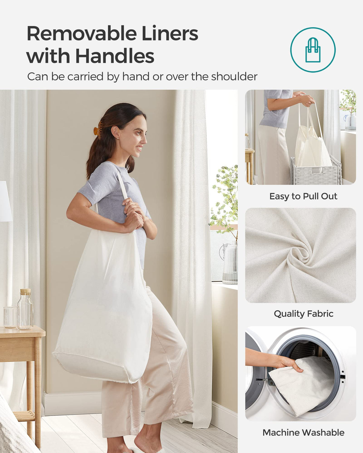 Laundry Hamper with Lid - ModHome Supplies