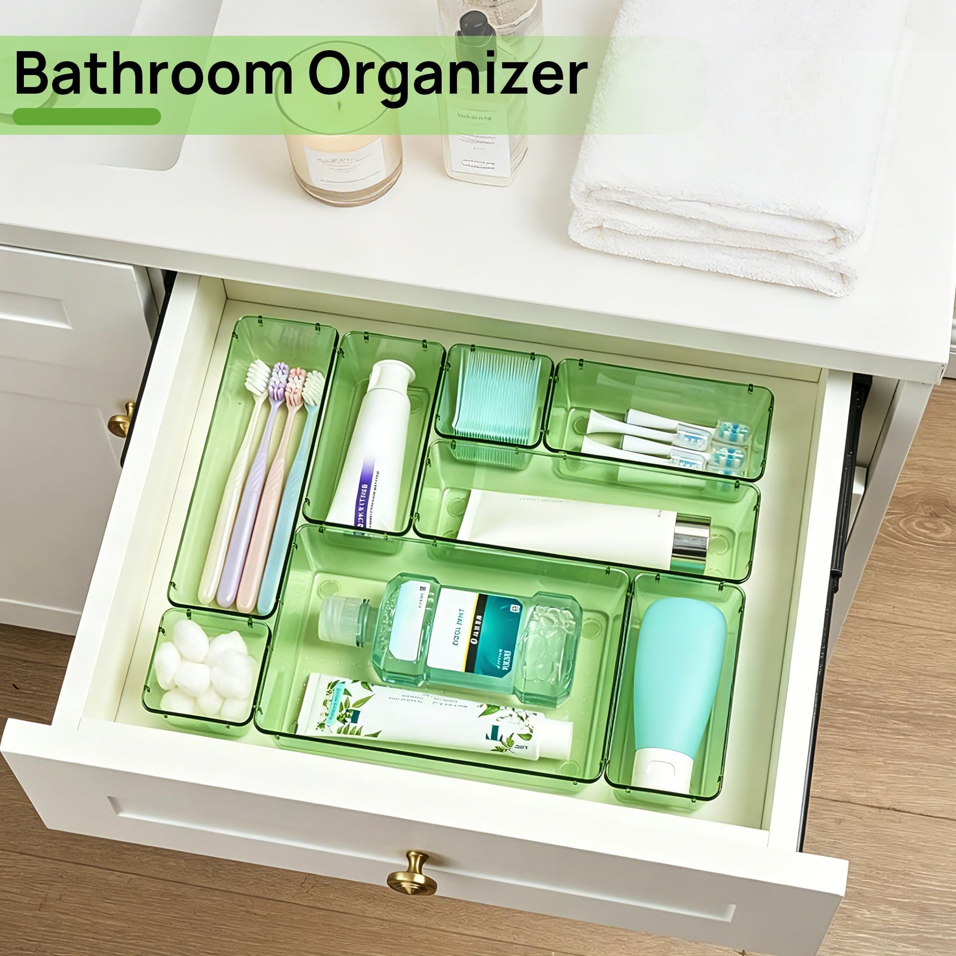 25 Pack Plastic Drawer Organizers with Non (25 Count)