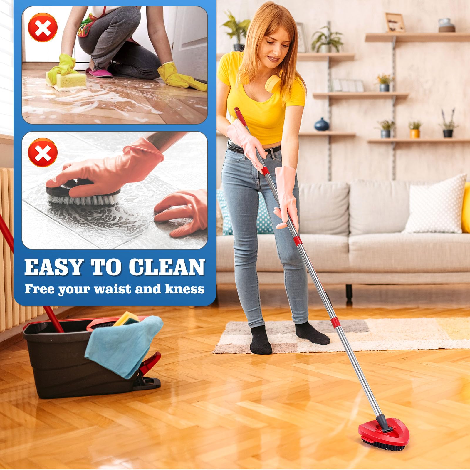 4 Pack Spin Mop Replacements Head Compatible with Ocedar EasyWring 1 (6 Count) - ModHome Supplies