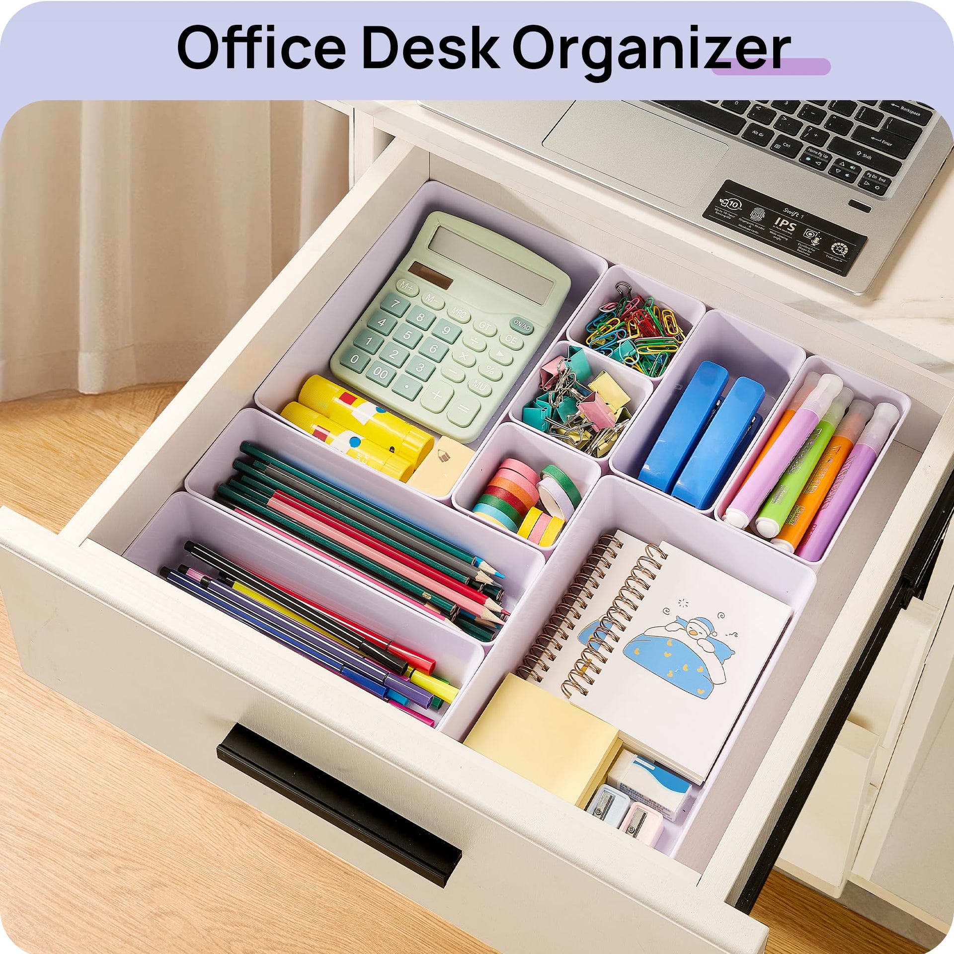 25 Pack Plastic Drawer Organizers with Non (25 Count)