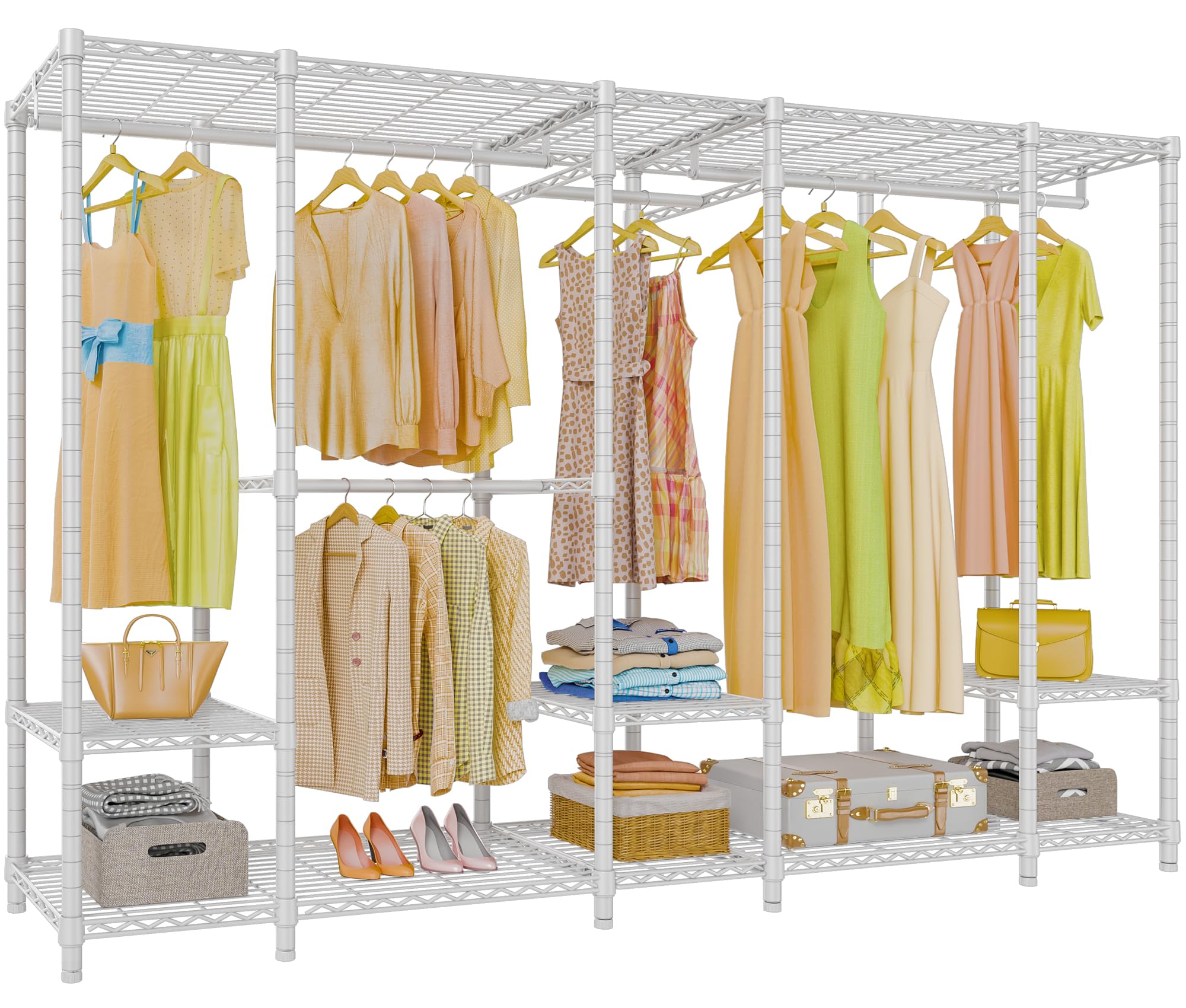 V50 Closet Organizer System with Adjustable Shelves