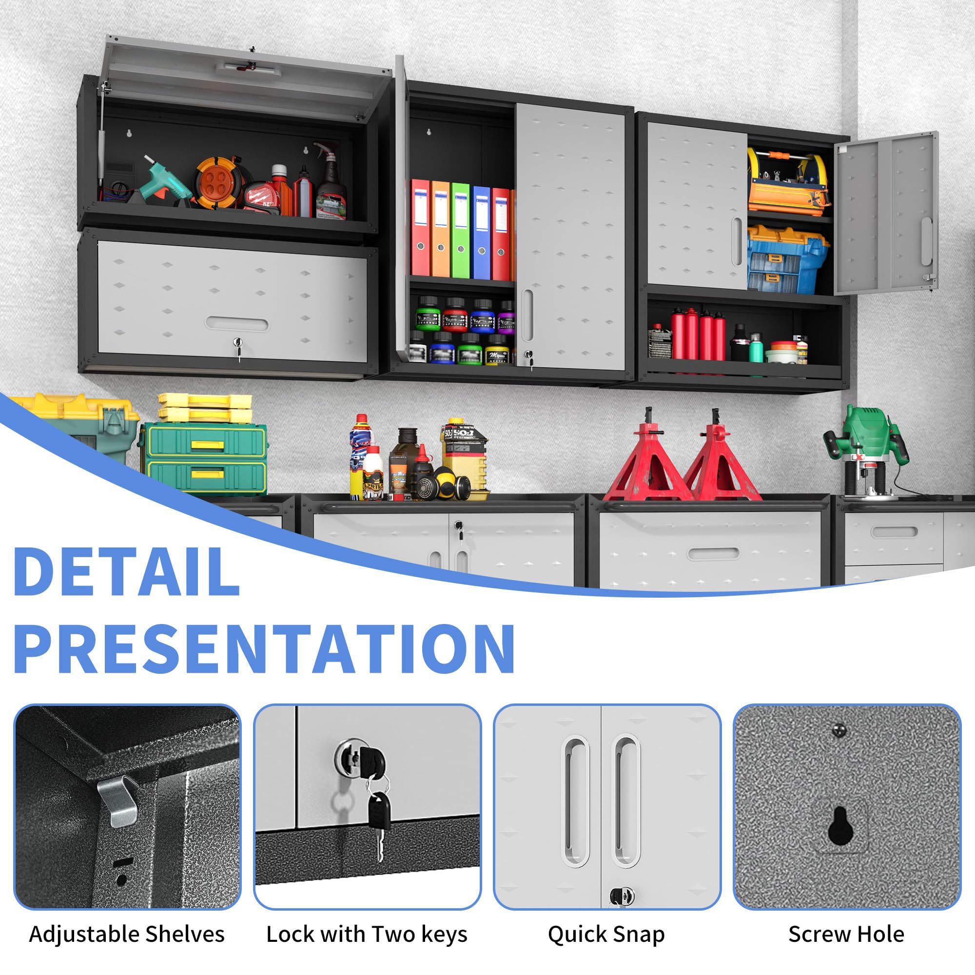 Metal Storage Cabinet for Garage