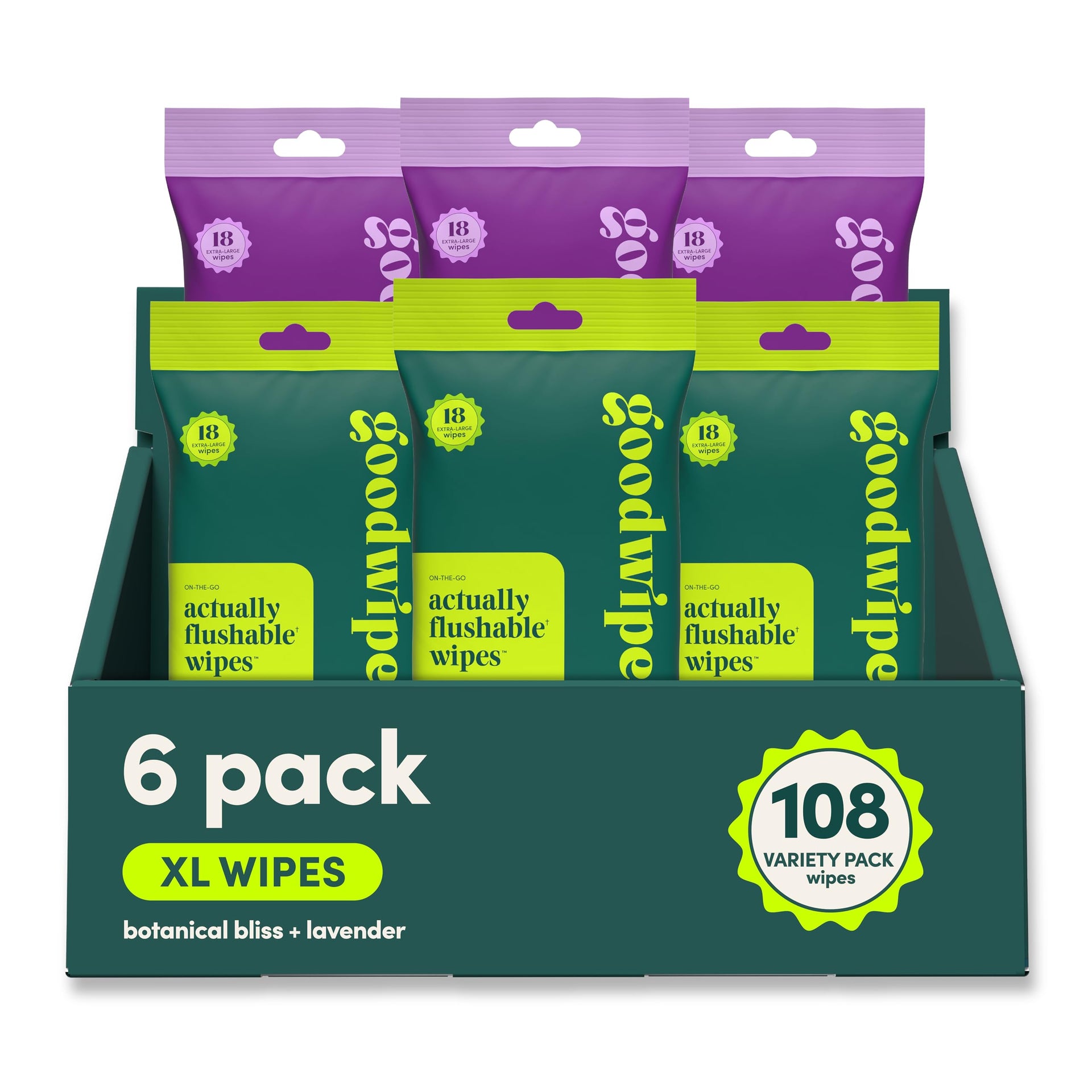 Flushable Wipes Travel Size (108 Count)