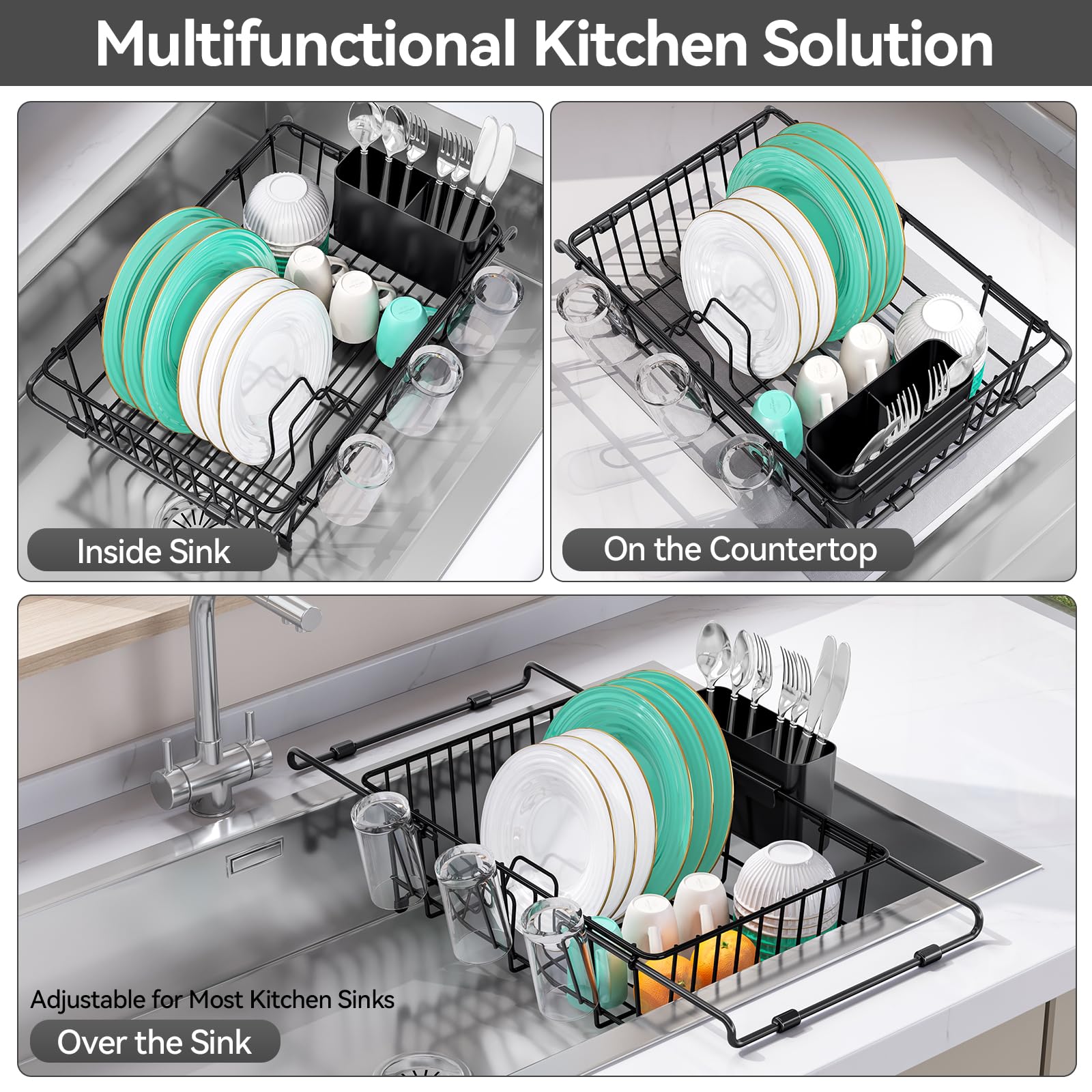 Expandable in Sink Dish Rack