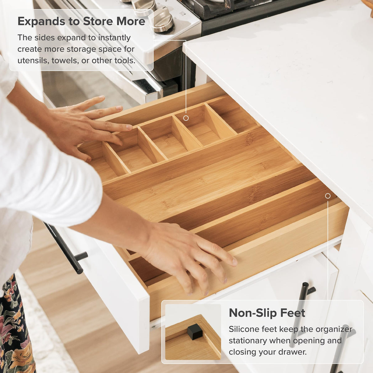 Utensil & Junk Drawer Organizer