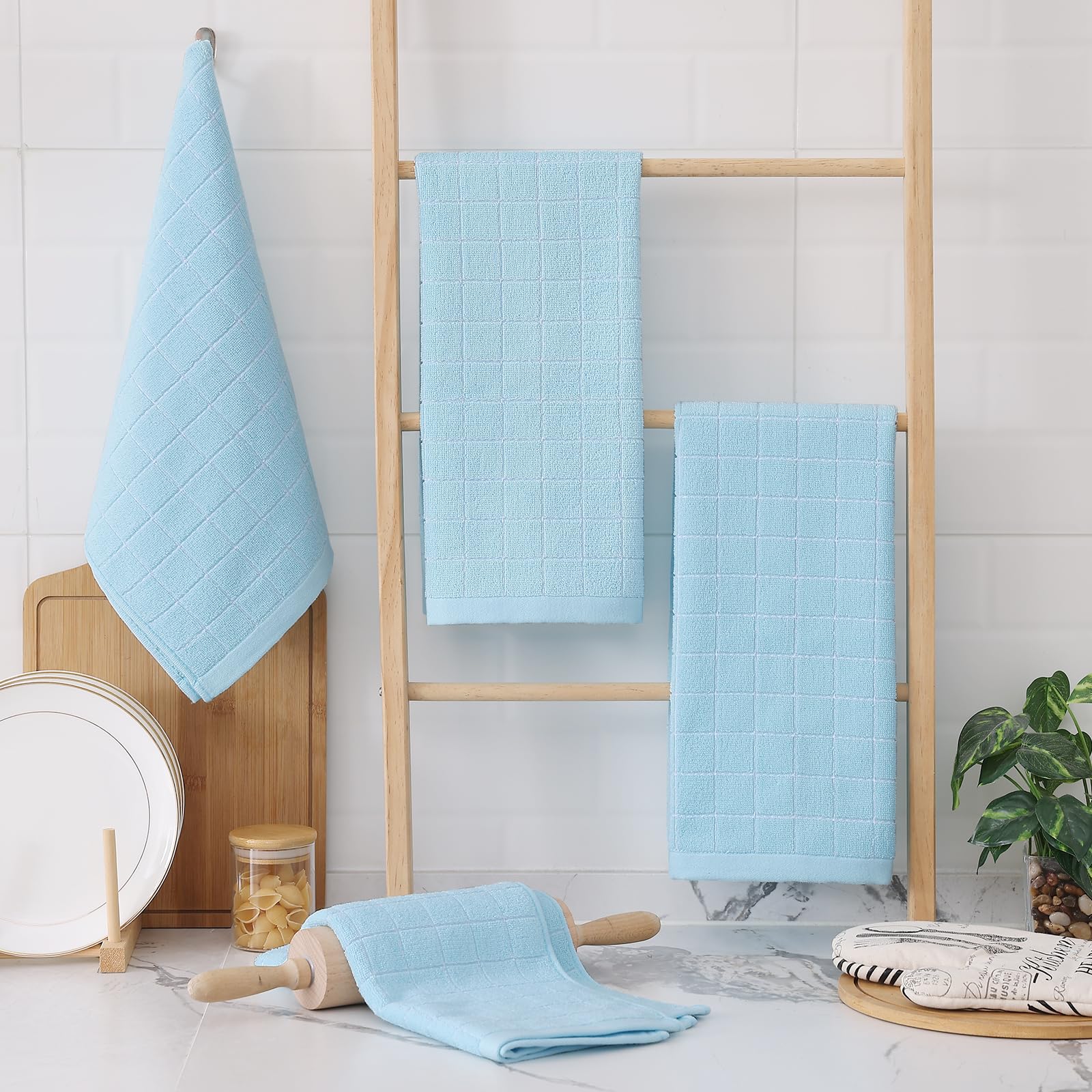 100% Cotton Terry Kitchen Towels (8 Count)