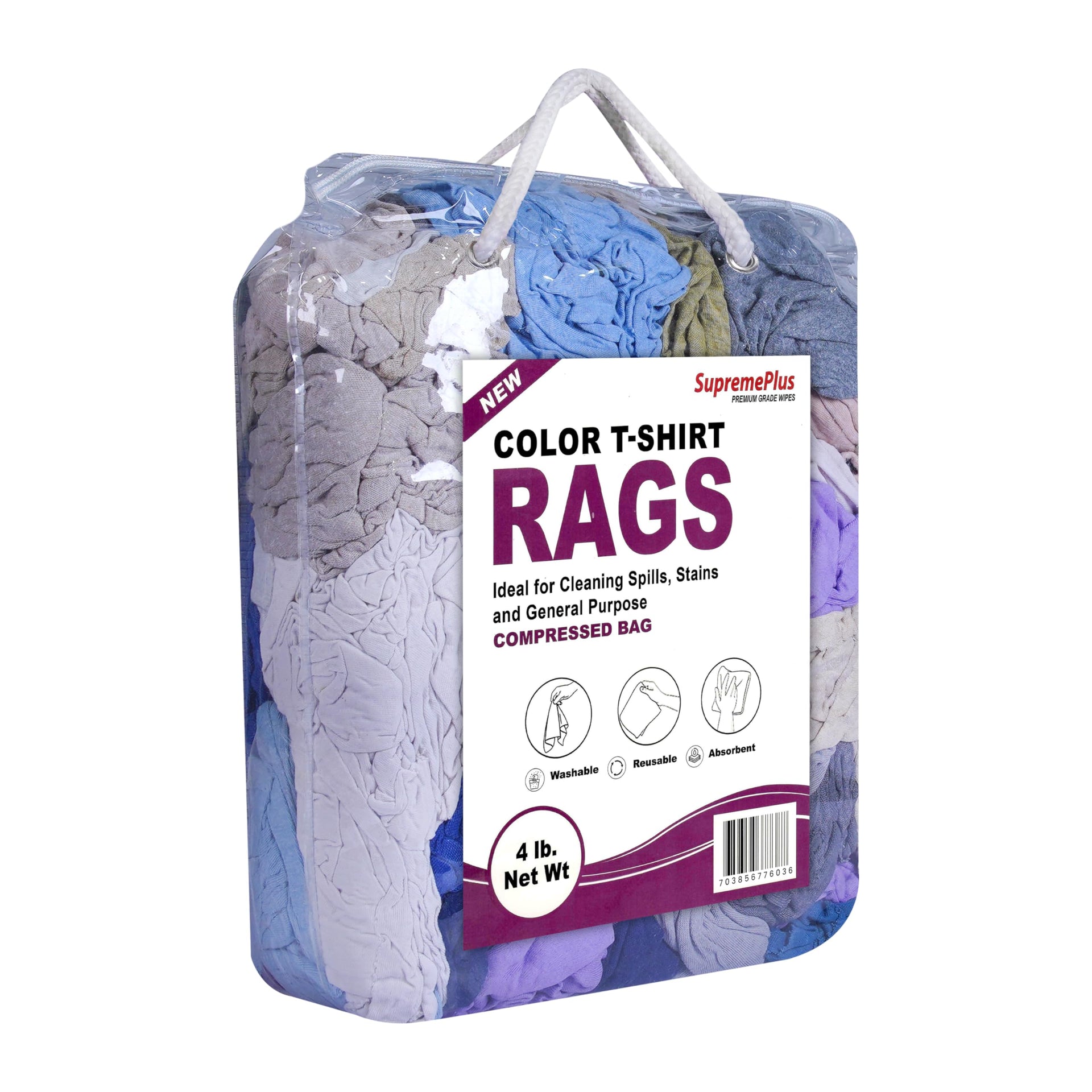 New Colored Cotton Knit T (4 Count)
